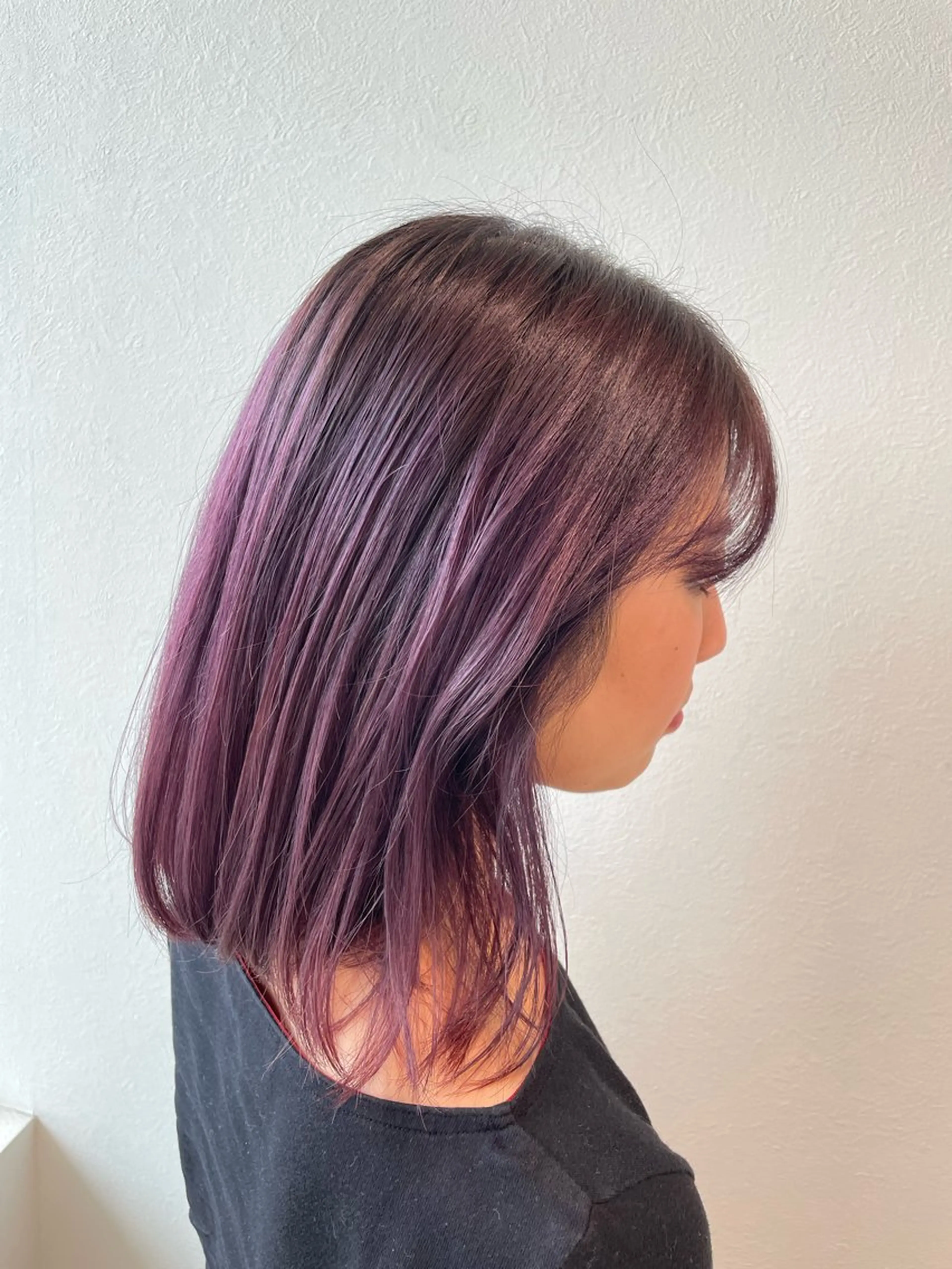 ミディアム ヘアカラー SARA古賀店 かすみ🐬🩵のヘアスタイル