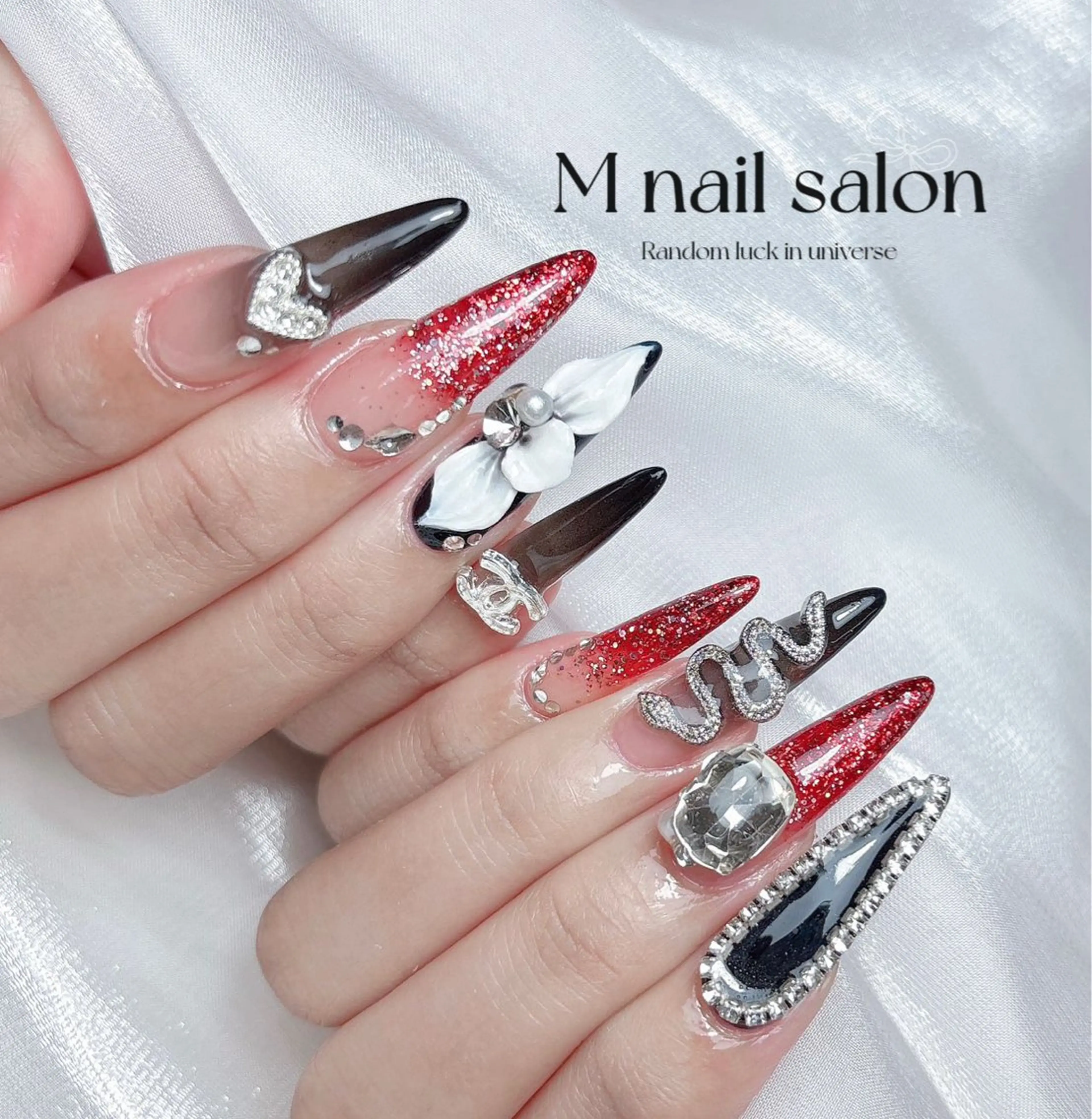 ネイル M🌷nail 長さだし専門店のネイルデザイン