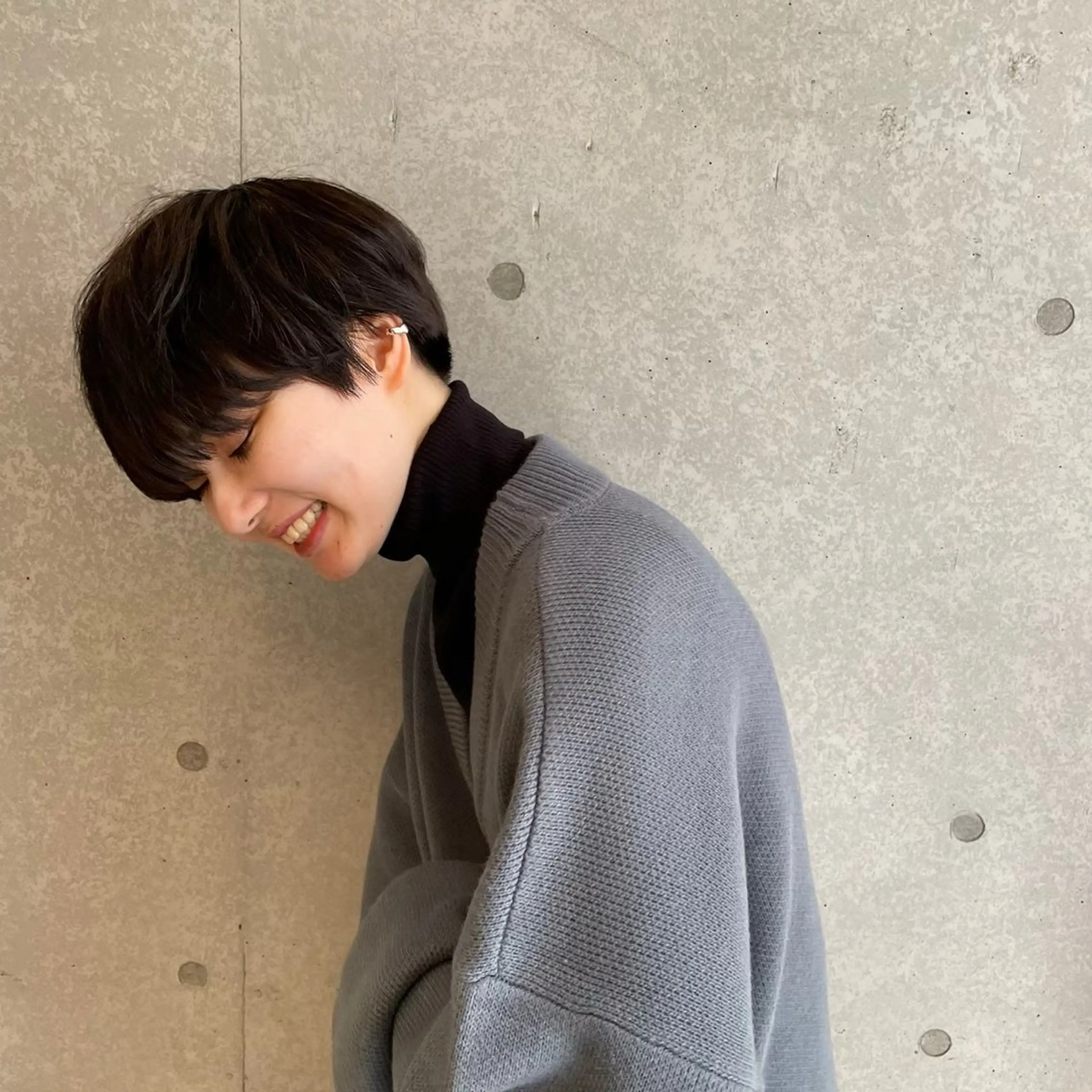 ショート パーマ 暖色/くびれヘア/ Misakiのヘアスタイル