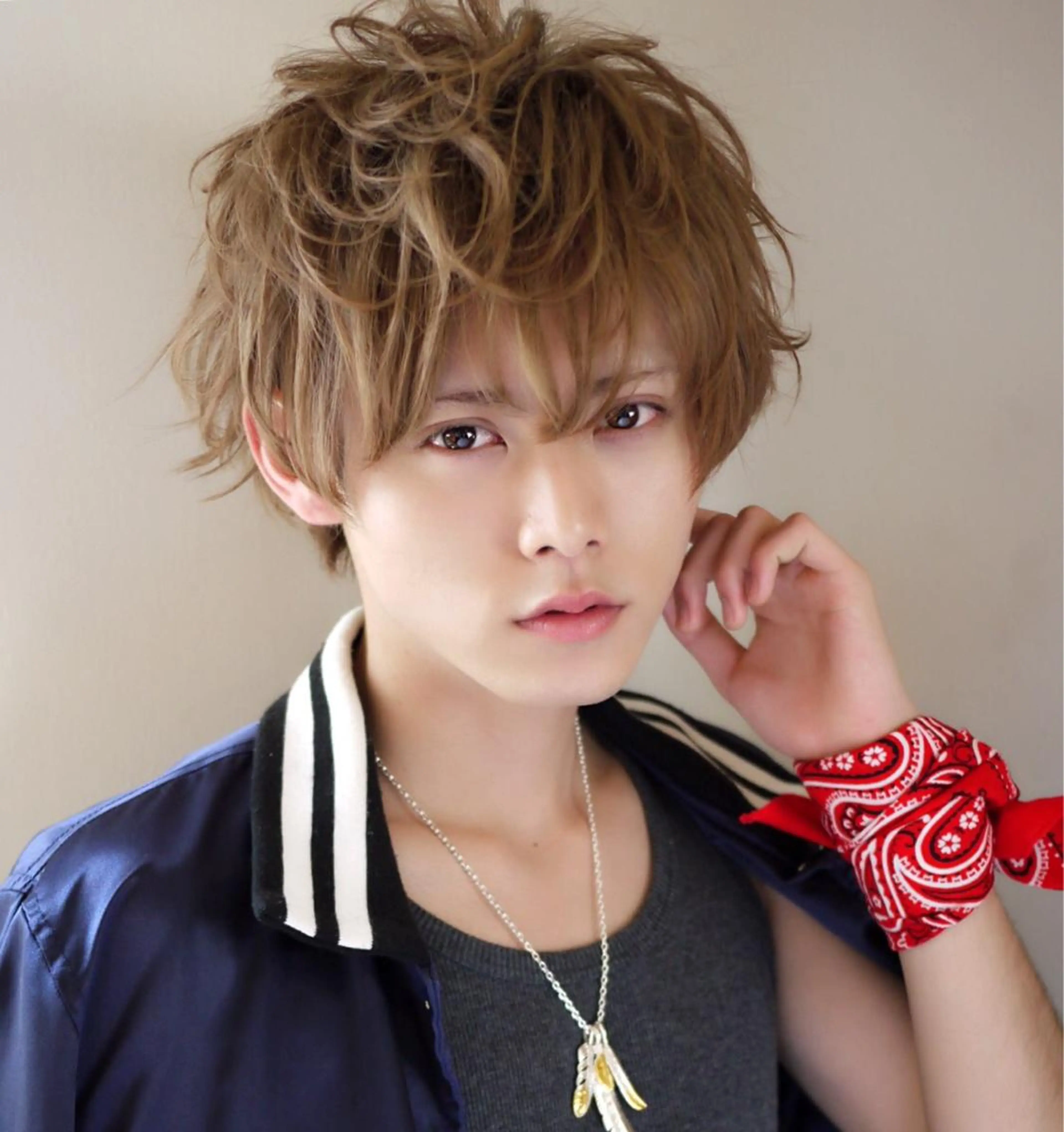 ショート カラー パーマ メンズ マッシュ Heart's所属・若杉 諒のヘアスタイル