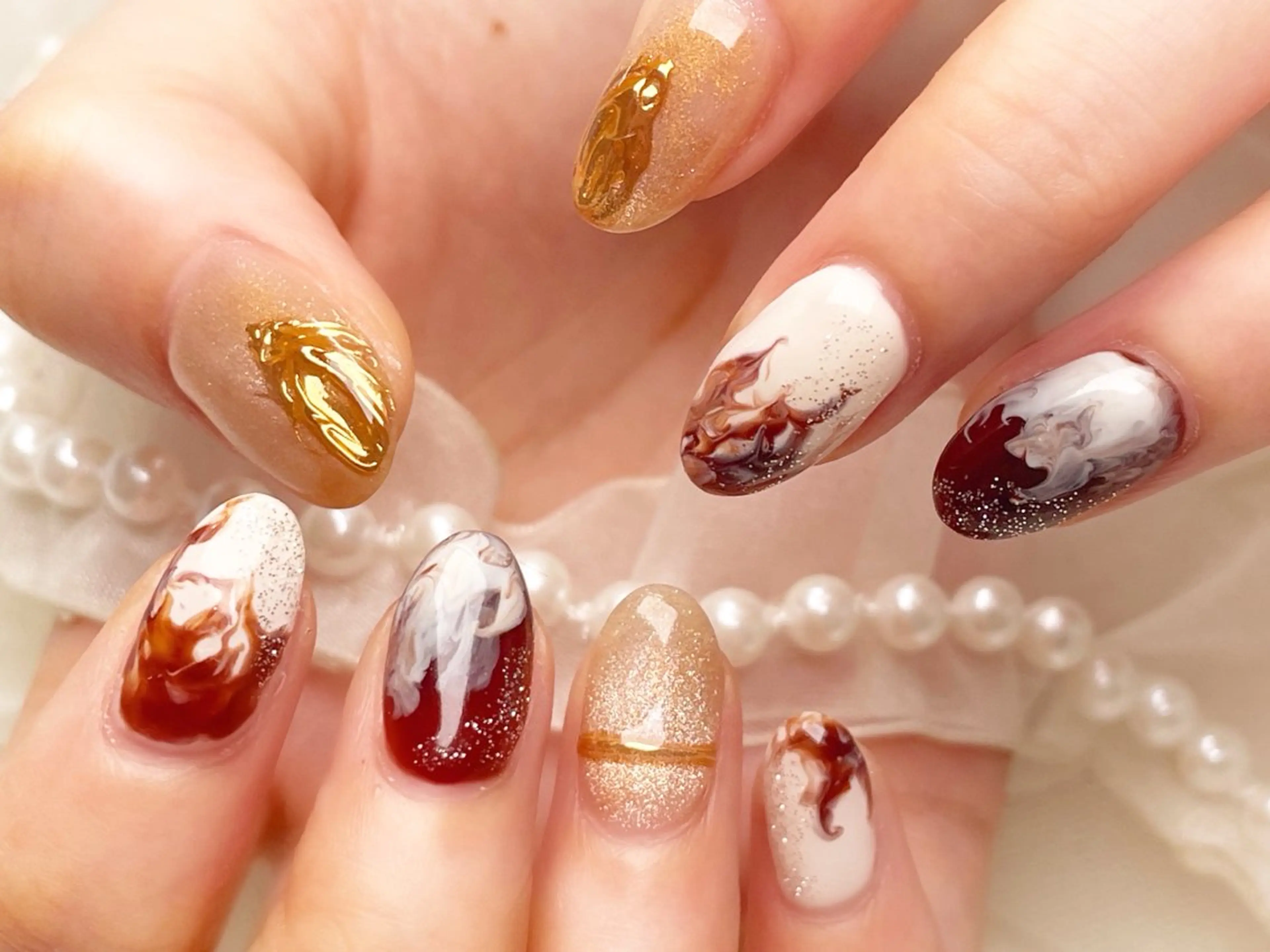 ネイル ジョアアンジェ京橋店 園田 美碧のネイルデザイン