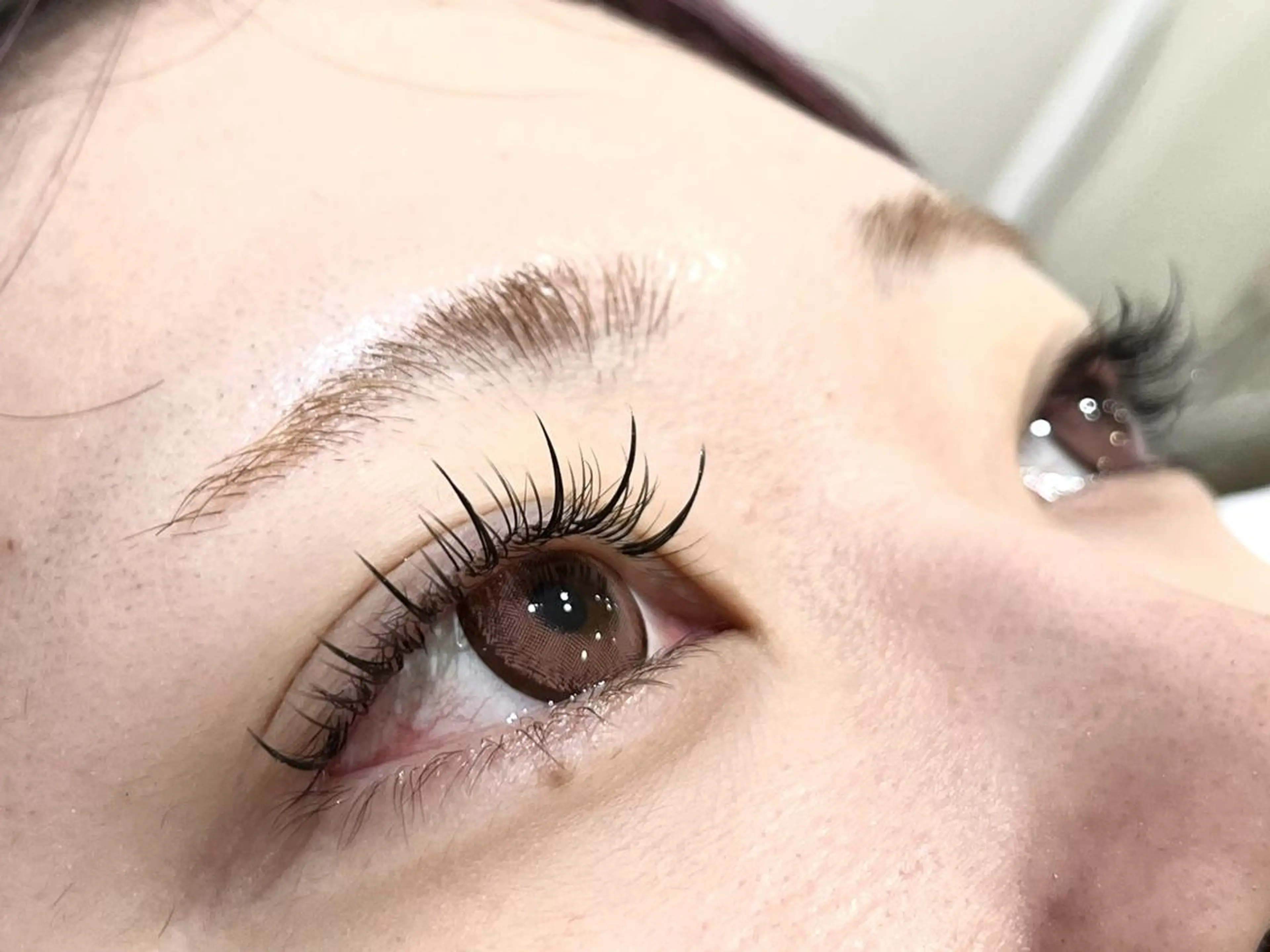 マツエク・マツパ フラットラッシュ パリジェンヌラッシュリフト まつげパーマ 下まつげエクステ 一重×まつ毛パーマ ABマツエクネイルサ ロンソウソウのマツエク・マツパデザイン