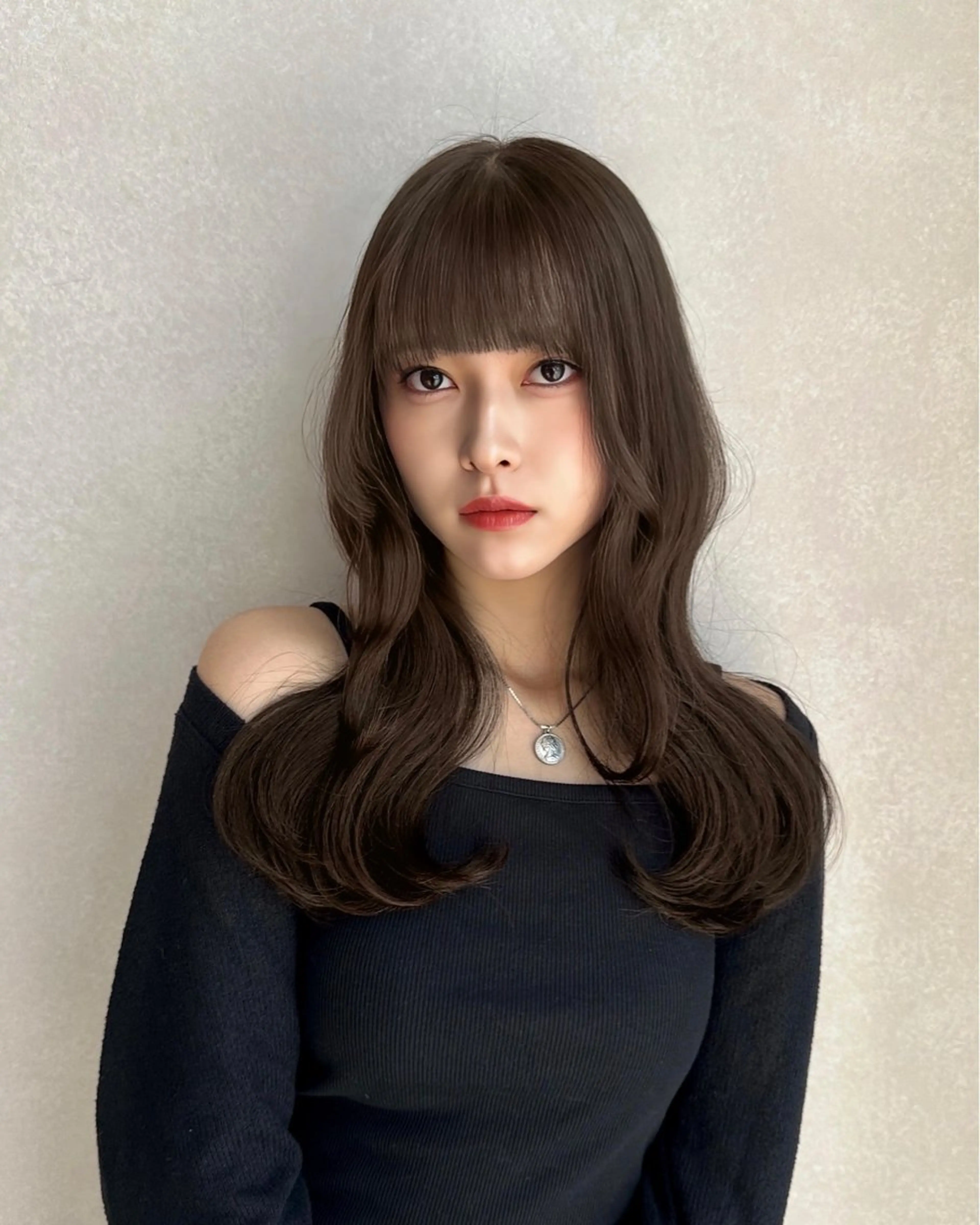 ミディアム カラー ベージュカラー ヘアカラー Aura所属・丸山 心 / 艶カラーのヘアスタイル
