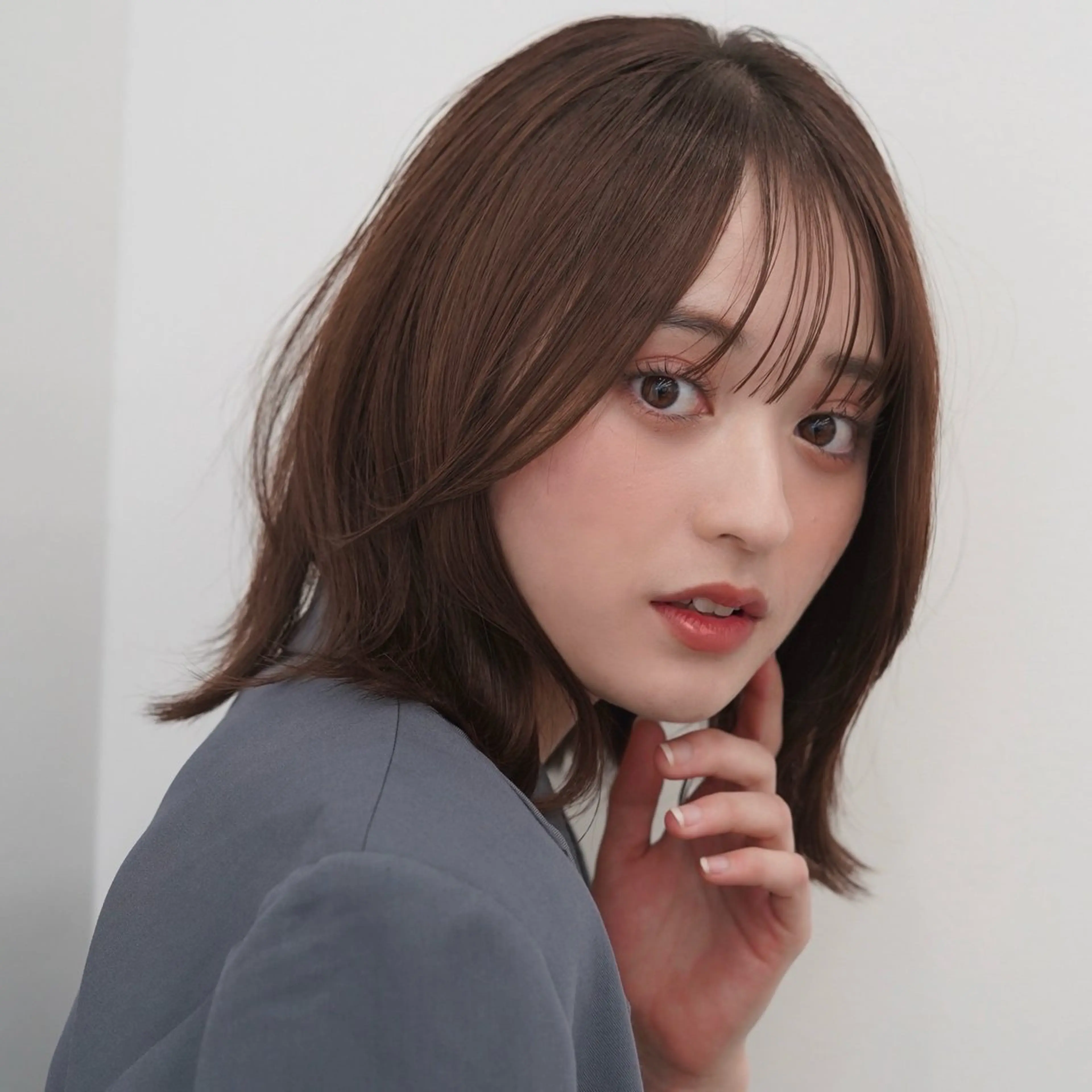 ミディアム カット トリートメント レイヤーカット/ くびれヘア佐藤大空のヘアスタイル