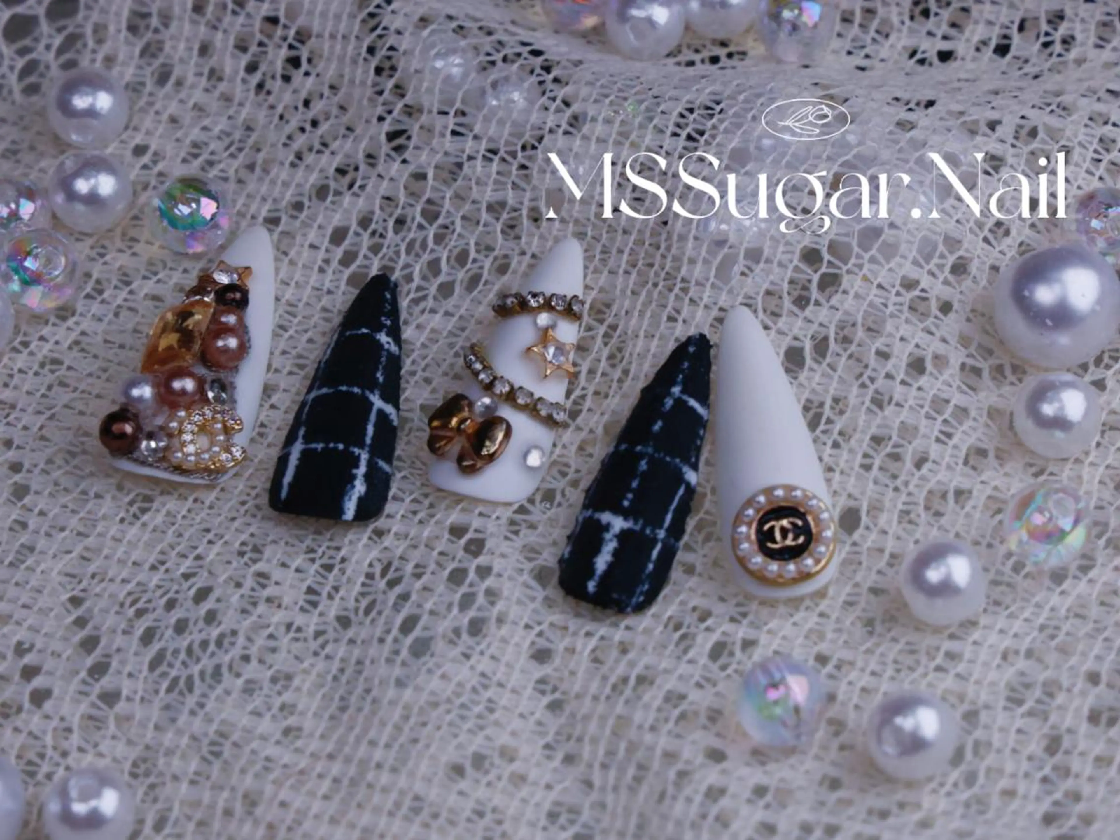 ネイル ハロウィン ロングネイル マグネットネイル スカルプネイル ネイルチップ ハンドネイル MSSugar Nailのネイルデザイン