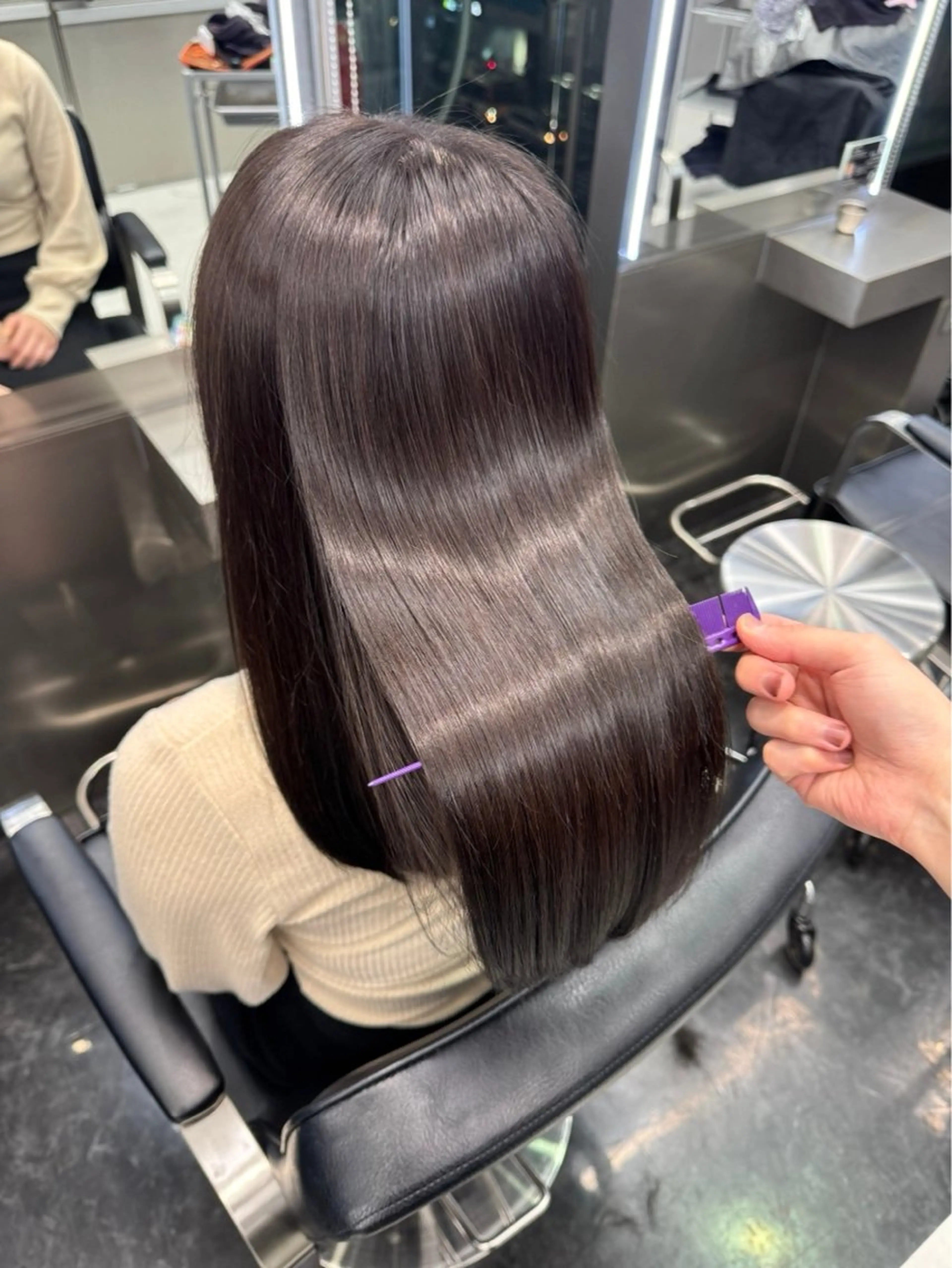 セミロング カラー トリートメント ミルクティー/ピンク カラー/ みう🎀のヘアスタイル