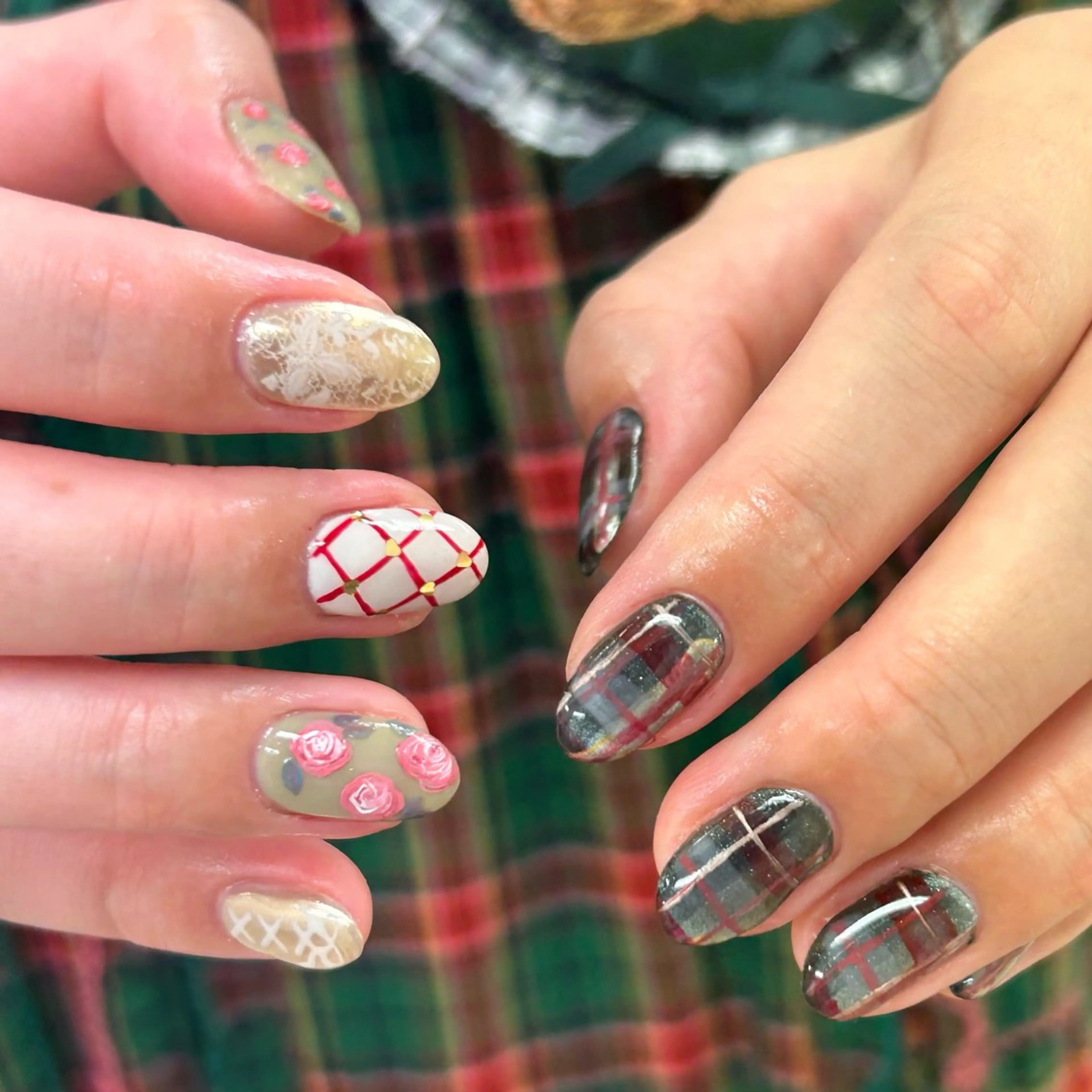 ネイル アートネイル マグネットネイル ニュアンスネイル ハンドネイル raku  nail 浦和店 【ラクネイル】所属・m Natsume.のネイルデザイン
