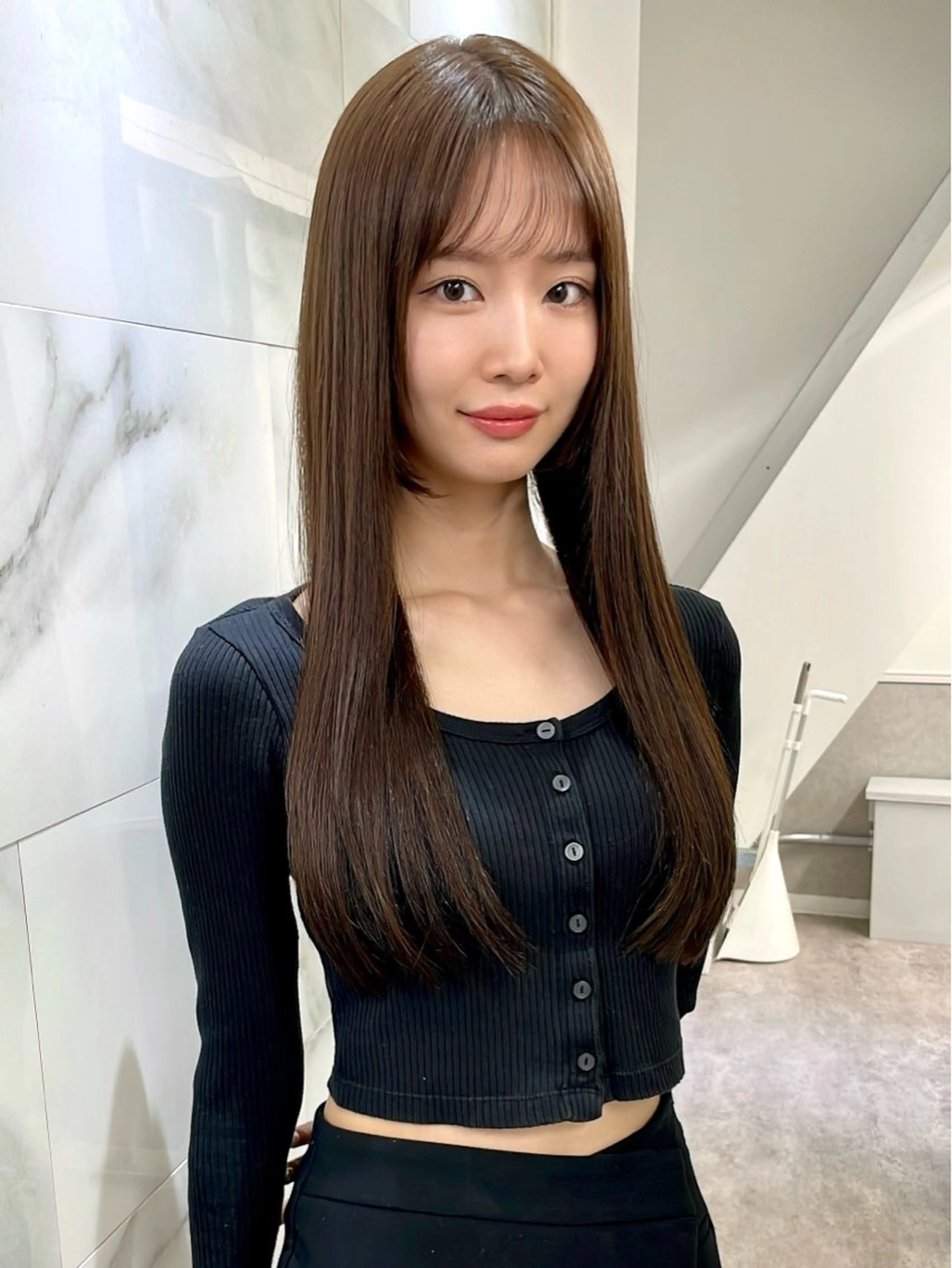 ロング トリートメント 🖱️透明感カラー ×髪質改善Rikyuのヘアスタイル