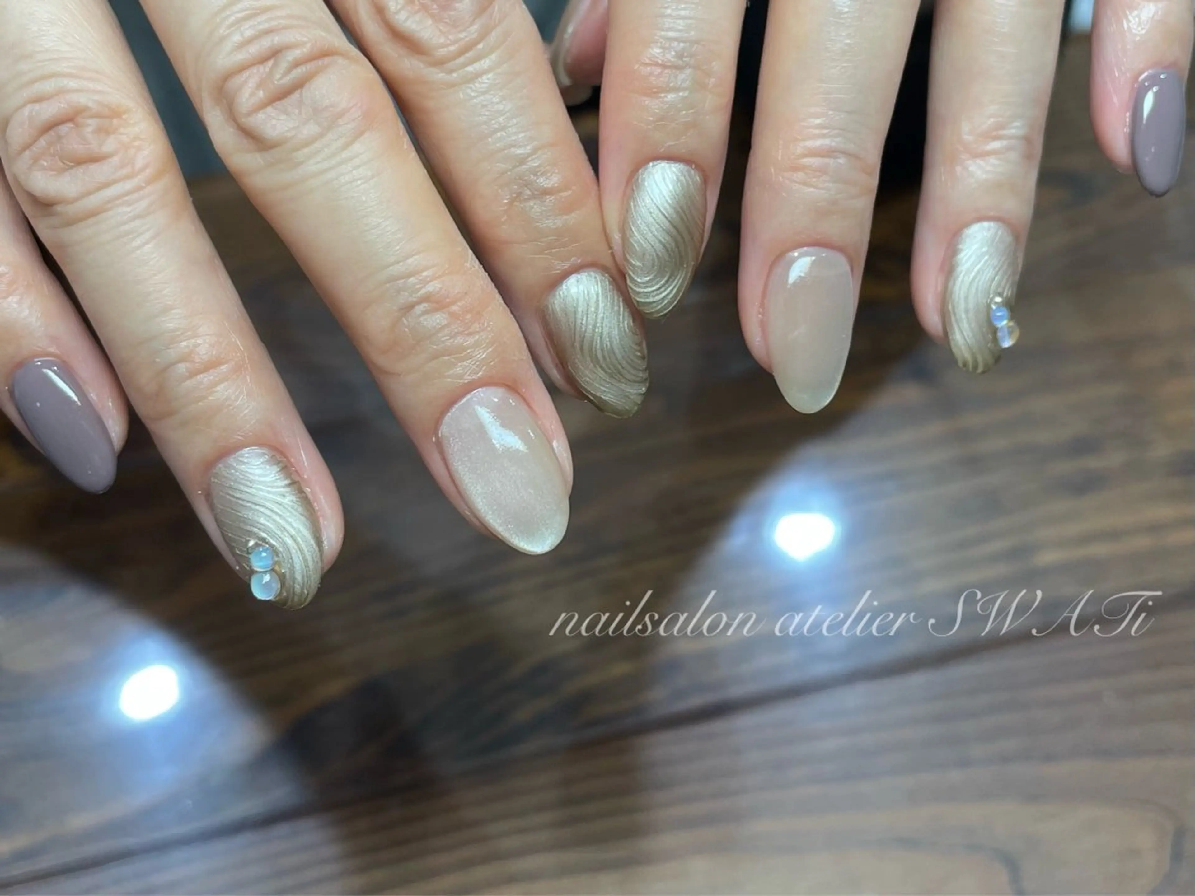 ネイル ヘアーサロン大野所属・nailsalon SWATiのネイルデザイン