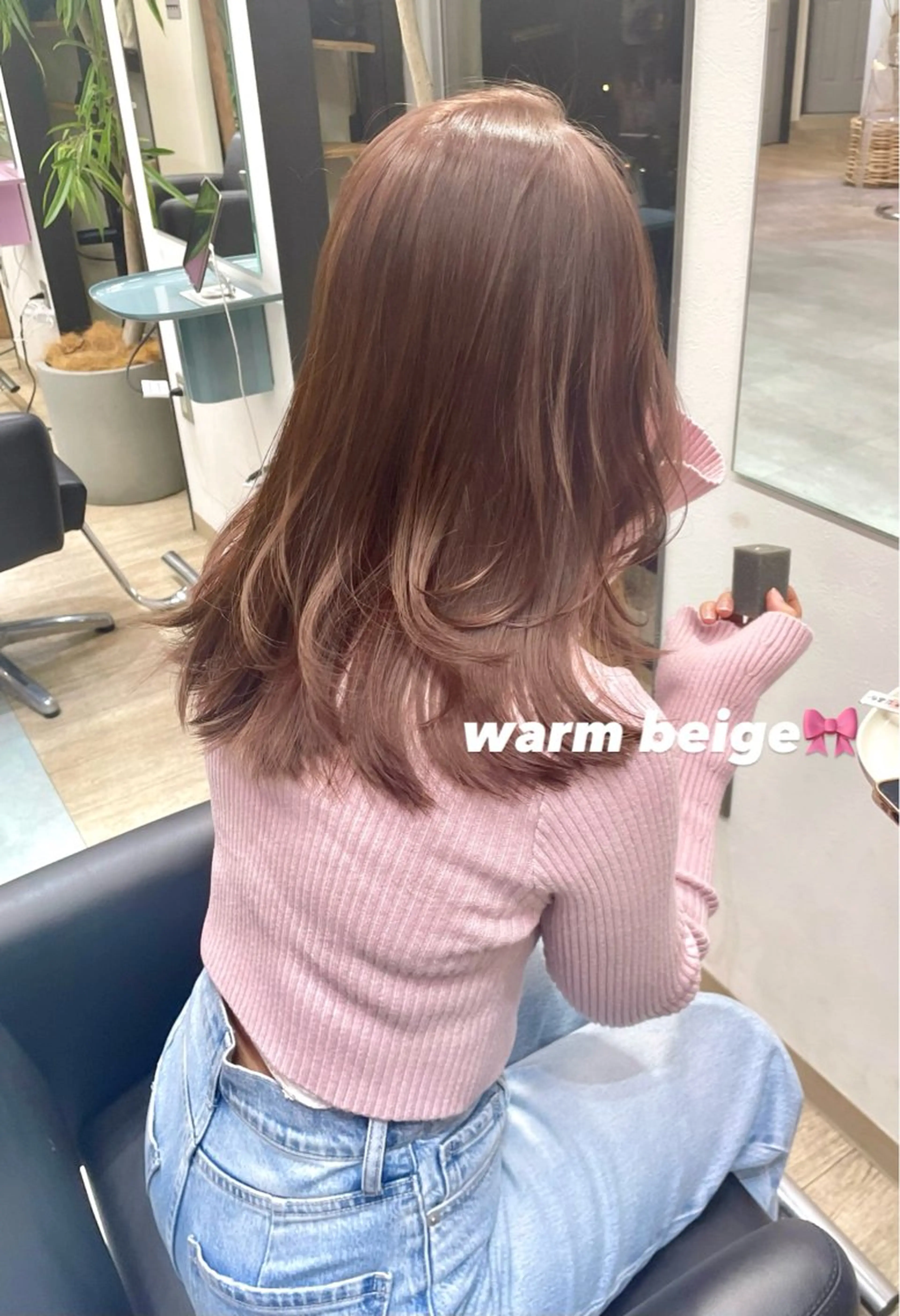 ミディアム カラー ピンクカラー ヘアカラー トリートメント カノン/アニオタ 美容師︎🧡のヘアスタイル