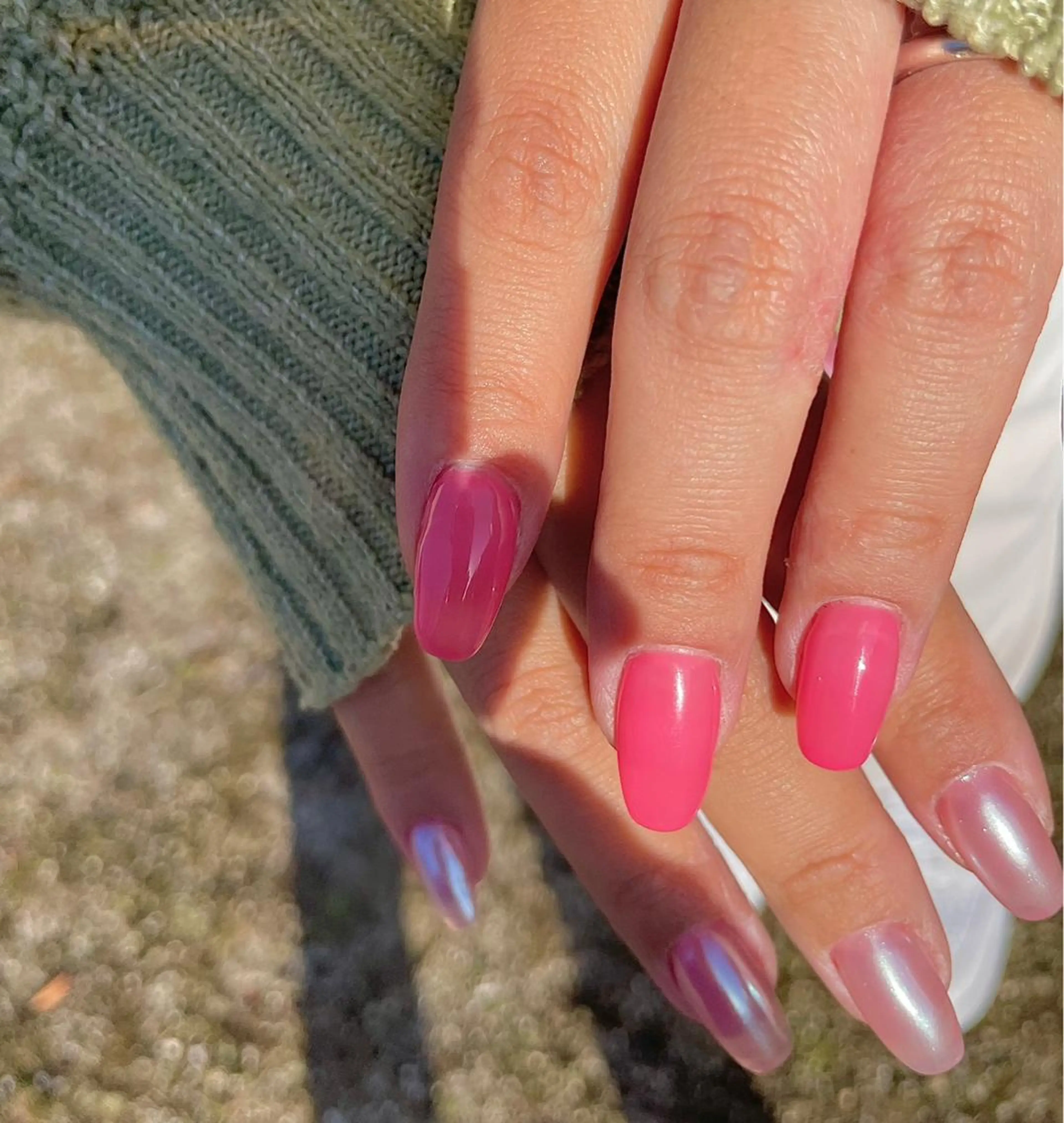 ネイル フラッシュネイル 氷ネイル・うるうるネイル マグネットネイル ニュアンスネイル ワンホンネイル Ri-e's nailのネイルデザイン