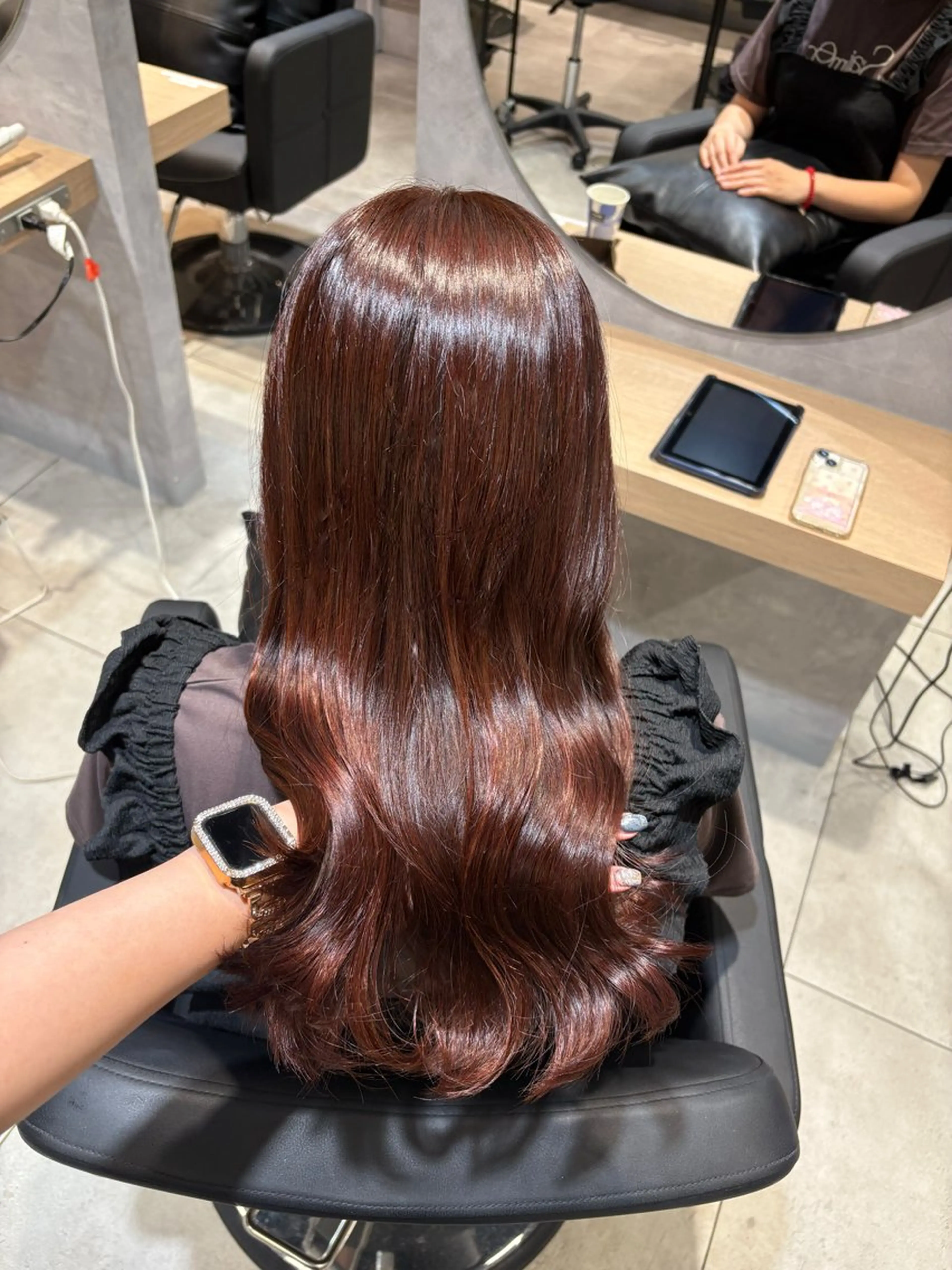 ロング カラー ヘアアレンジ ブリーチ ブリーチなしカラー mok所属・mok 🫧ayaneのヘアスタイル