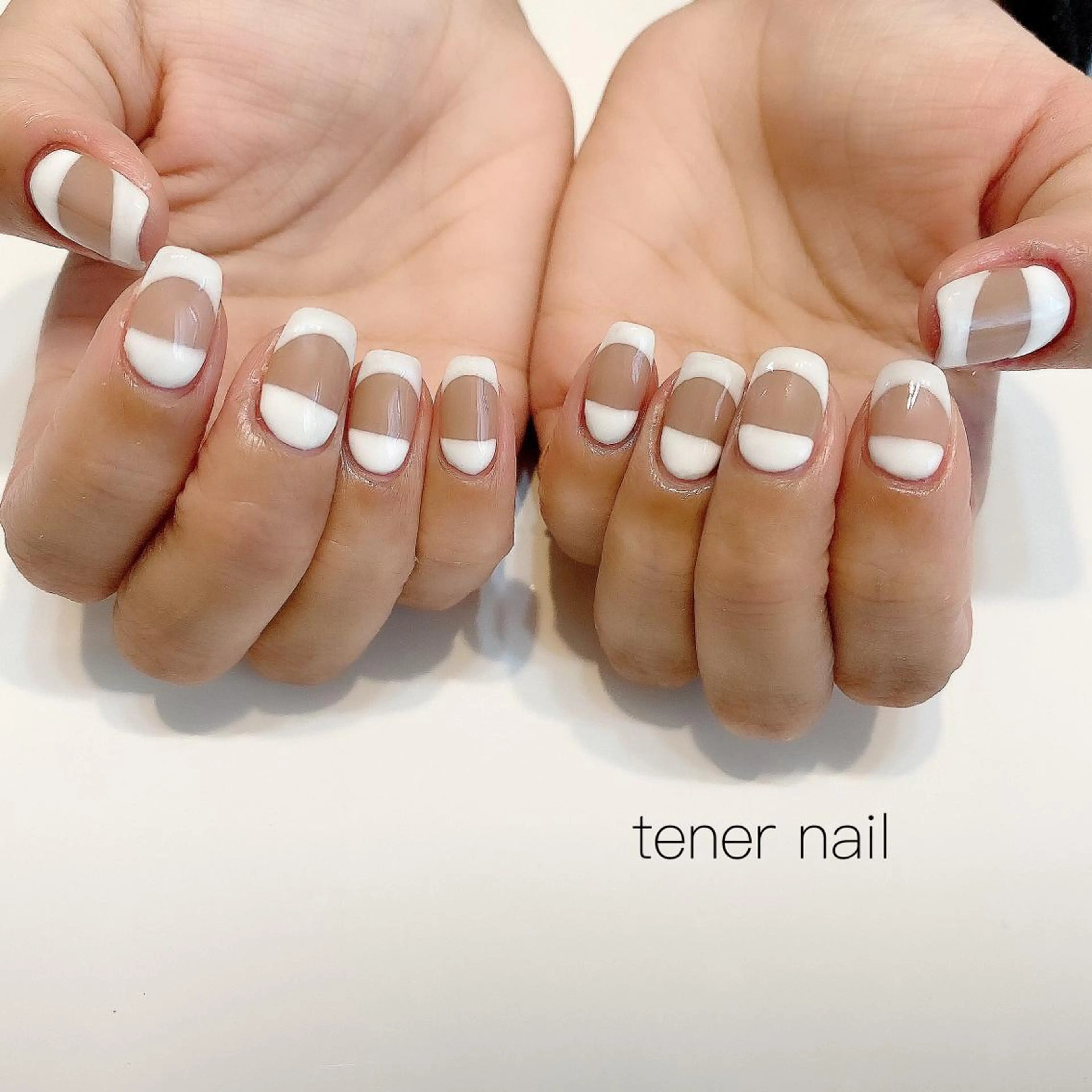 ネイル フレンチネイル ホワイト tener  nail  テネルネイル所属・テネルネイル tener nailのネイルデザイン