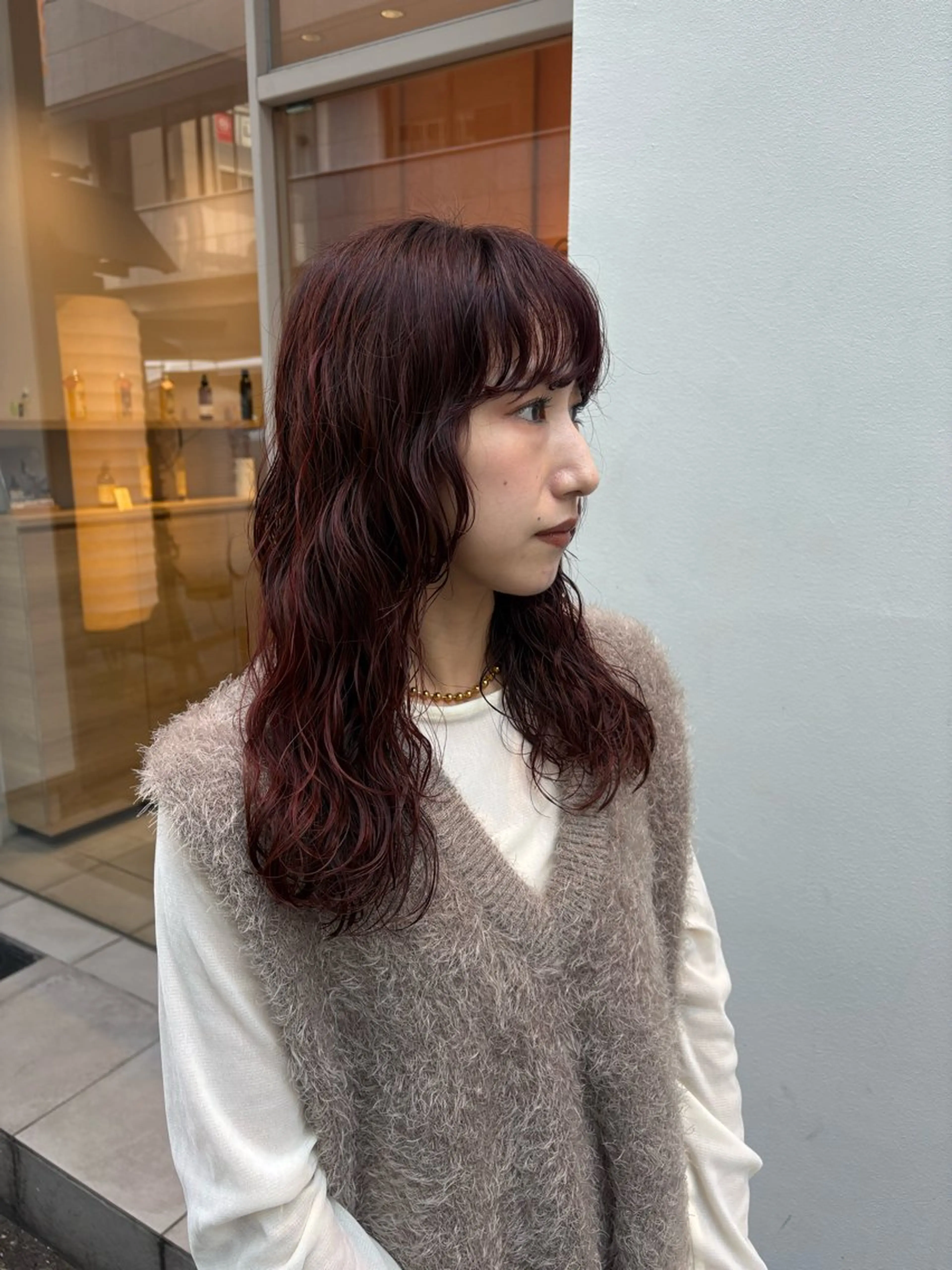 セミロング パーマ セミロングパーマ レイヤーカット デジパモデル募集中 /Soyokaのヘアスタイル