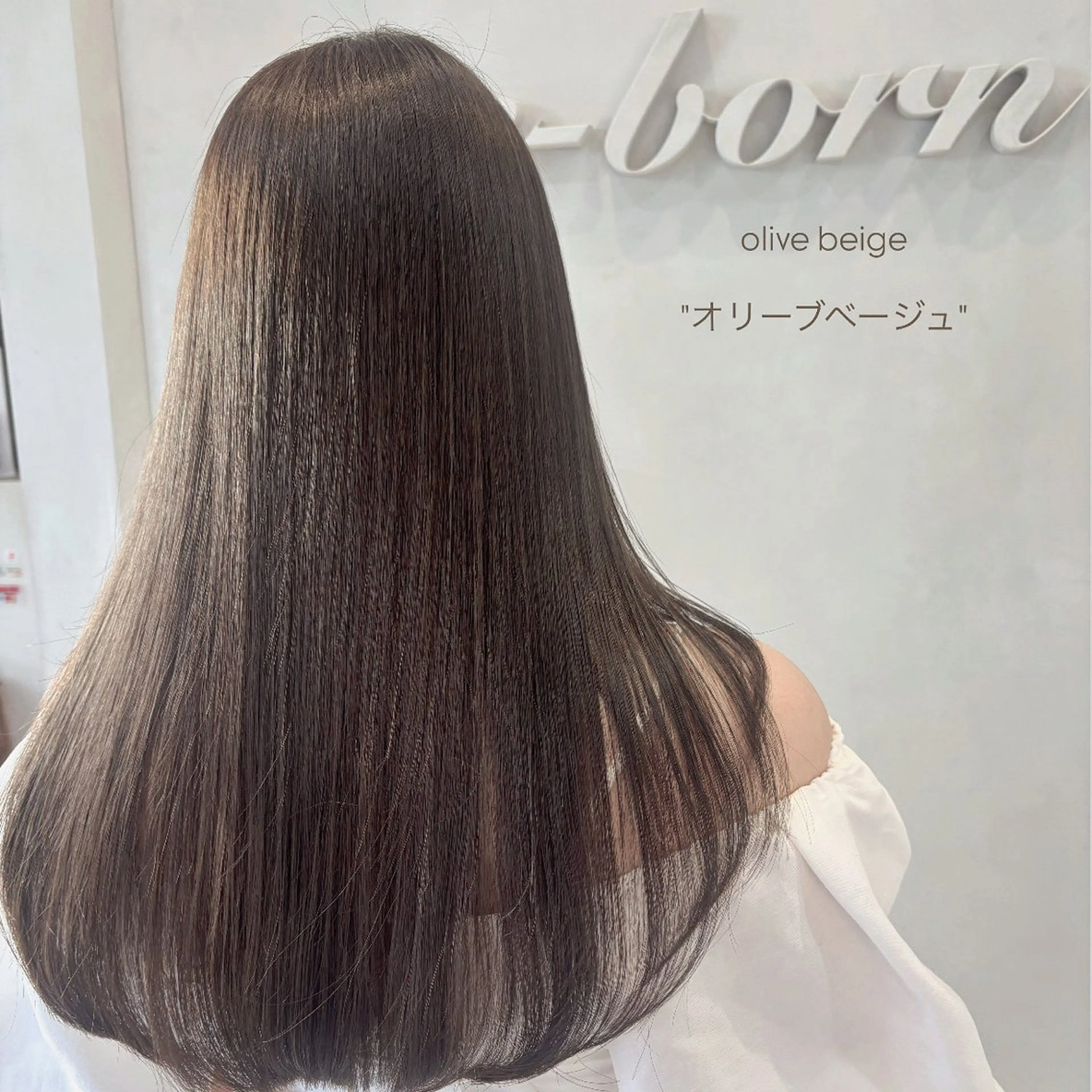 ロング カラー reborn店長 🤍リルのヘアスタイル
