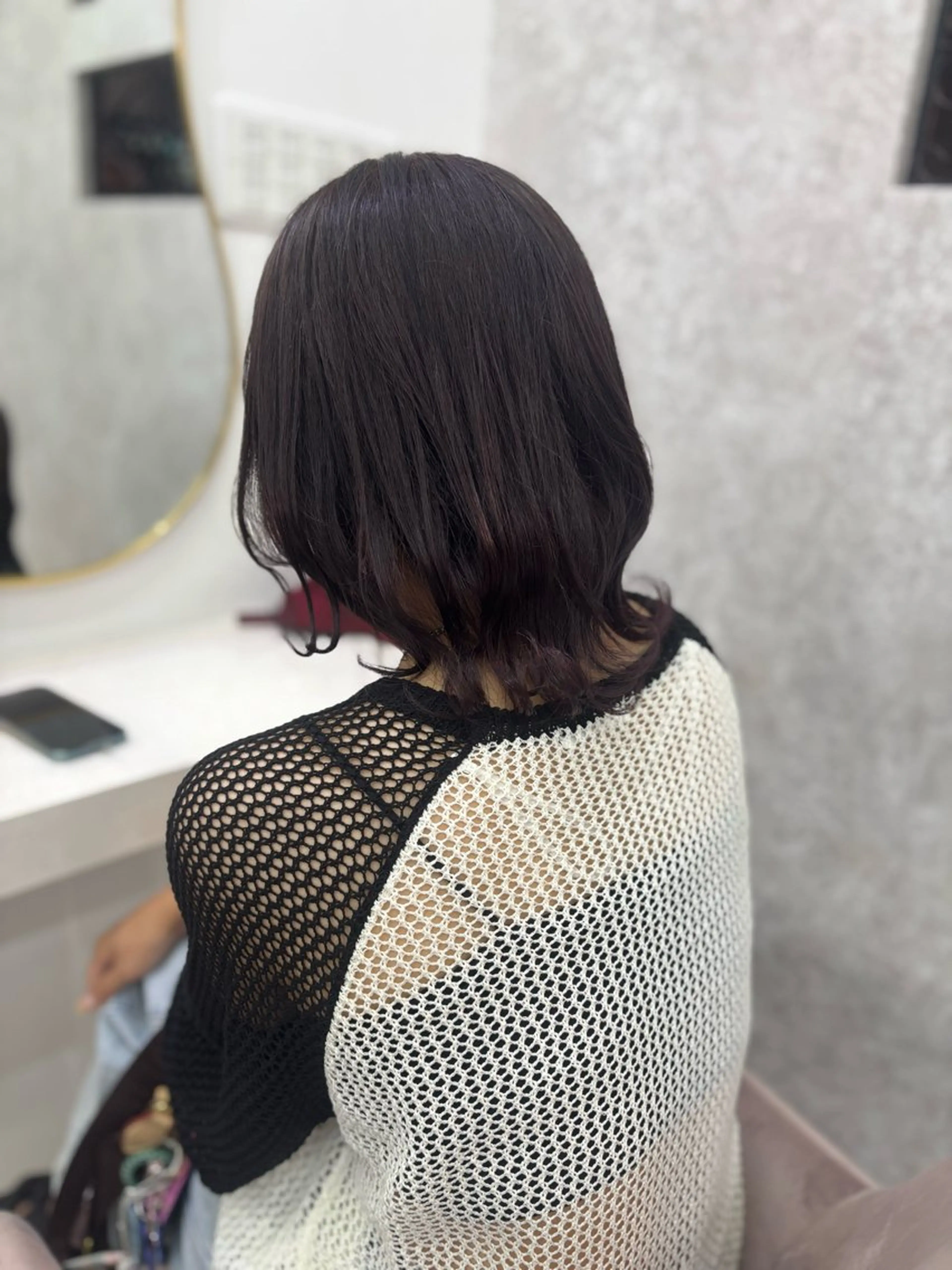 ミディアム カラー パープルカラー 金井こうた🐨 lovisのヘアスタイル