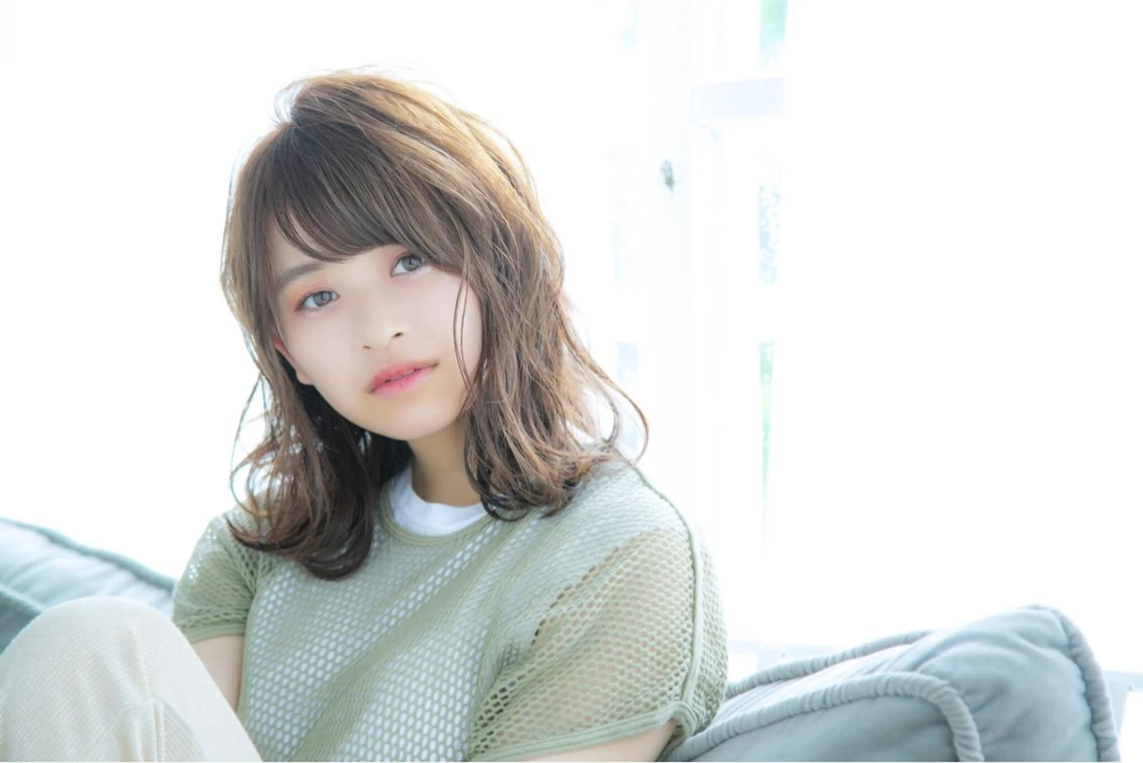 ミディアム カラー パーマ 髪質改善/縮毛矯正/ ボブ/店長/槌矢圭悟のヘアスタイル