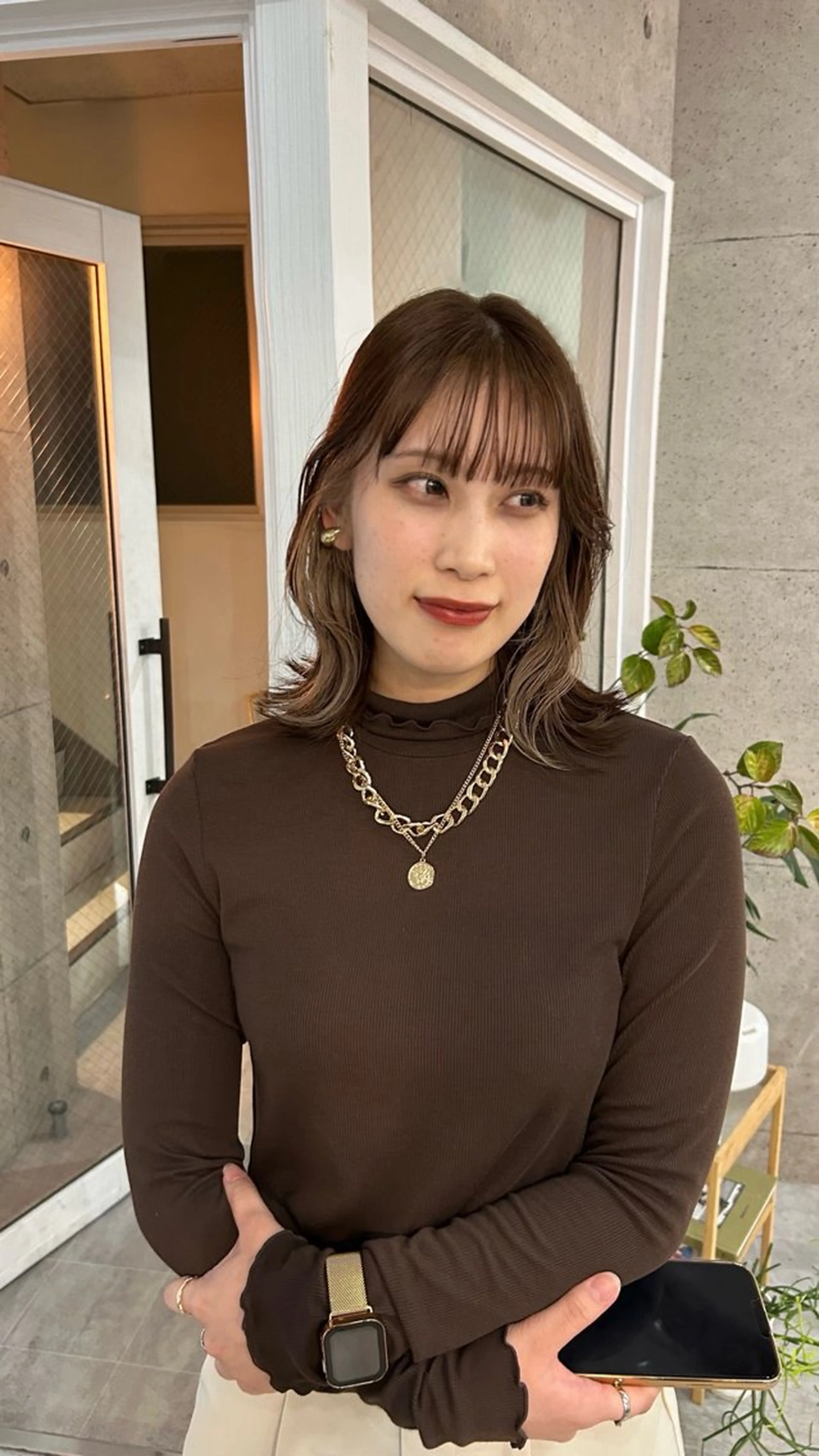 カラー ブリーチ グレージュ インナーカラー ミルクティーグレージュ ヘアカラー cashel所属・安井 楓琳のヘアスタイル