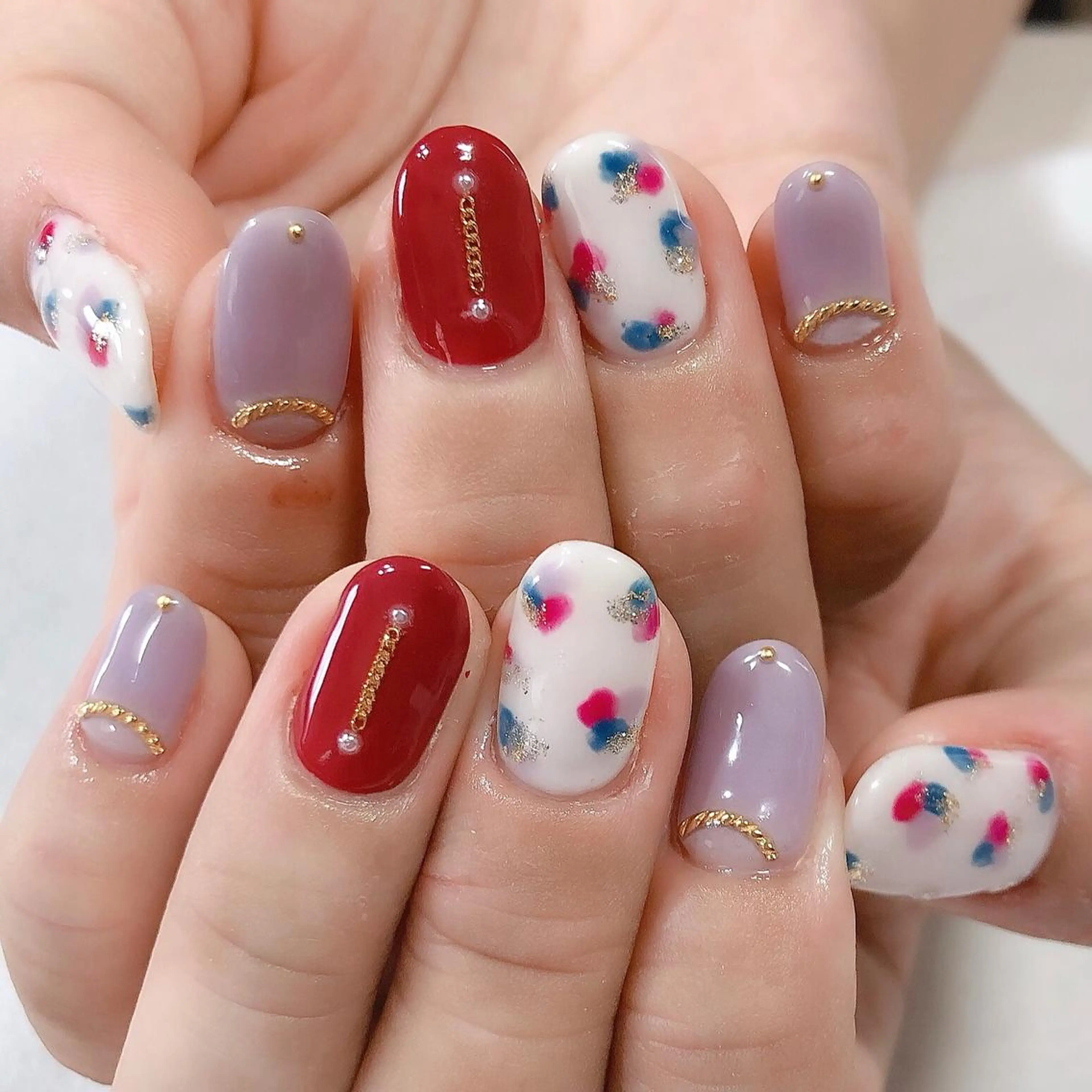 ネイル ジェルネイル 東 千夏のネイルデザイン