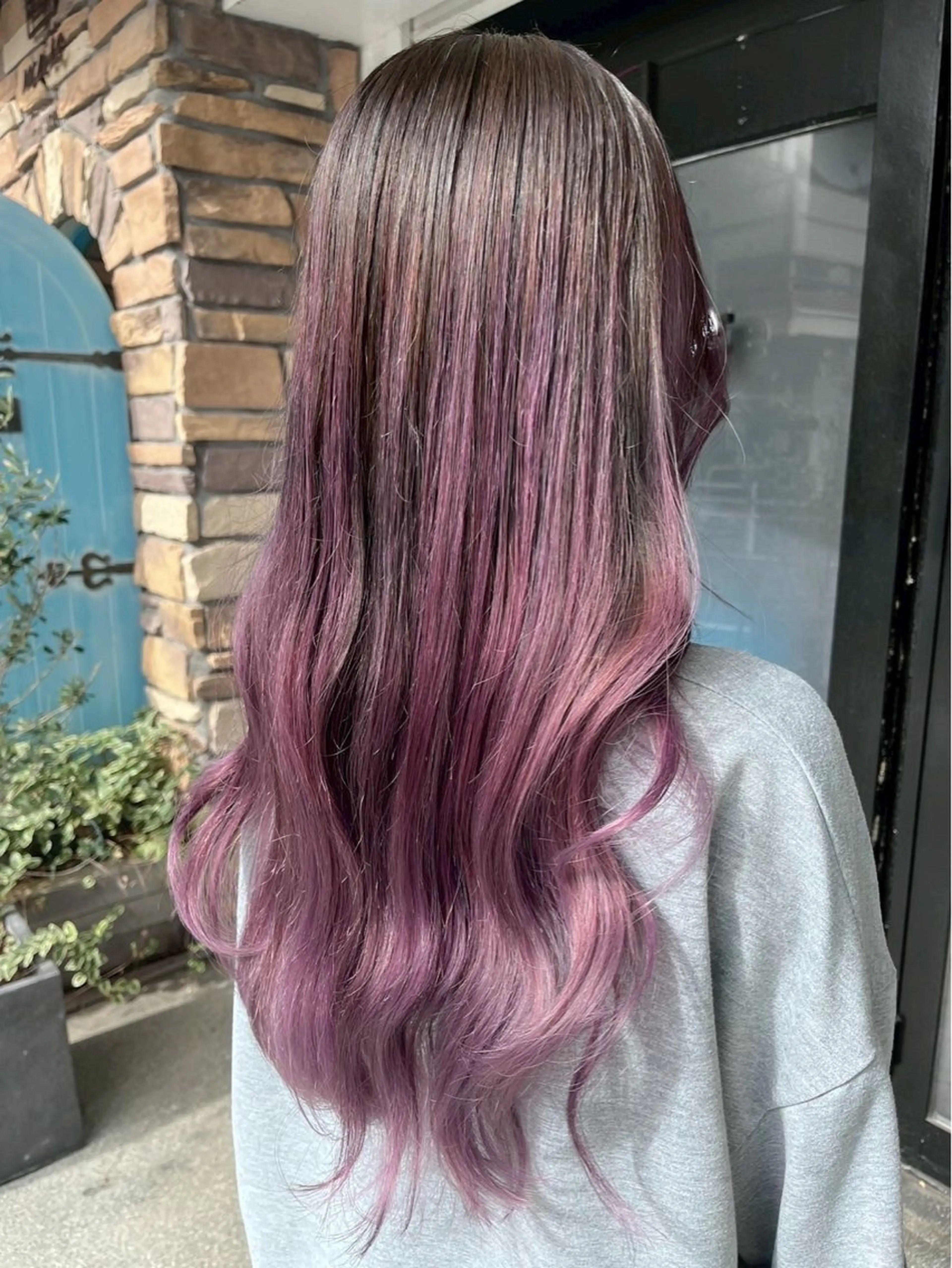 ロング カラー カット ヘアカラー トリートメント ハイトーン/韓国風/ 艶髪/吉祥寺のヘアスタイル