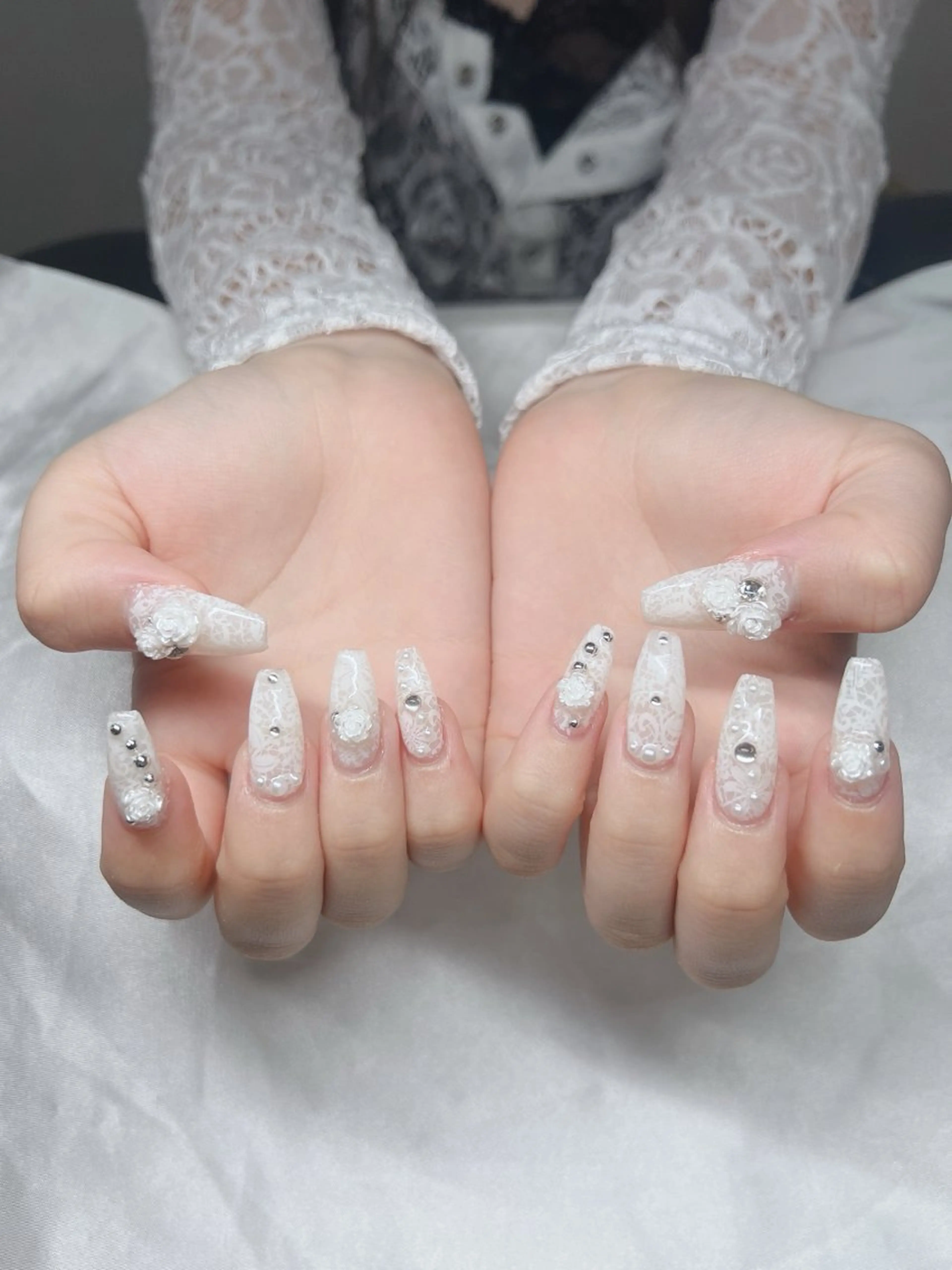 ネイル 長さ出し グラデーション キラキラネイル マグネットネイル ニュアンスネイル ハンドネイル Lee Nails チップ長さだし専門店のネイルデザイン
