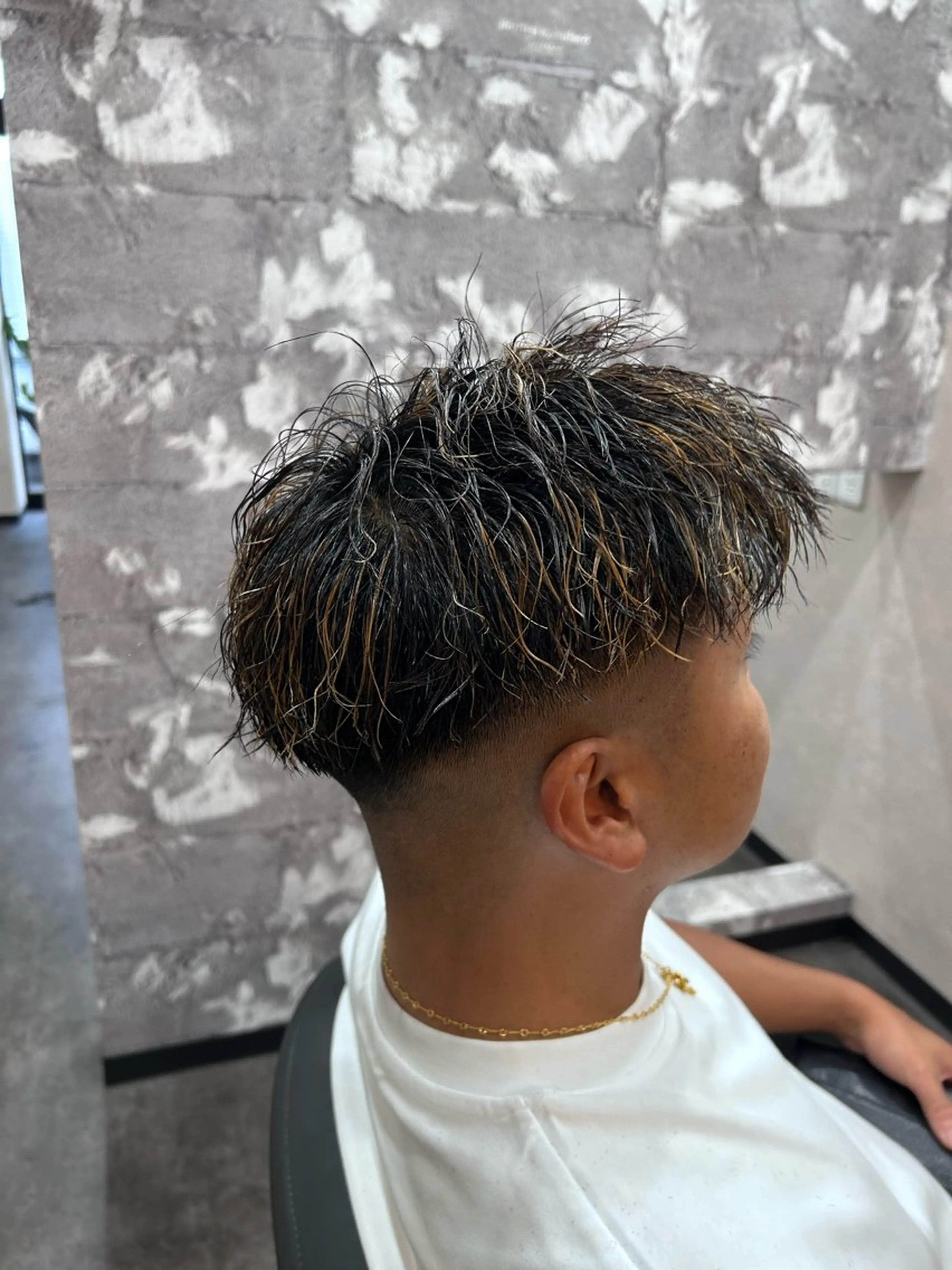 ショート パーマ メンズ メンズパーマ メンズツイストパーマ ツイストパーマ カット パーマ Seaツイスト/ ユウガのヘアスタイル