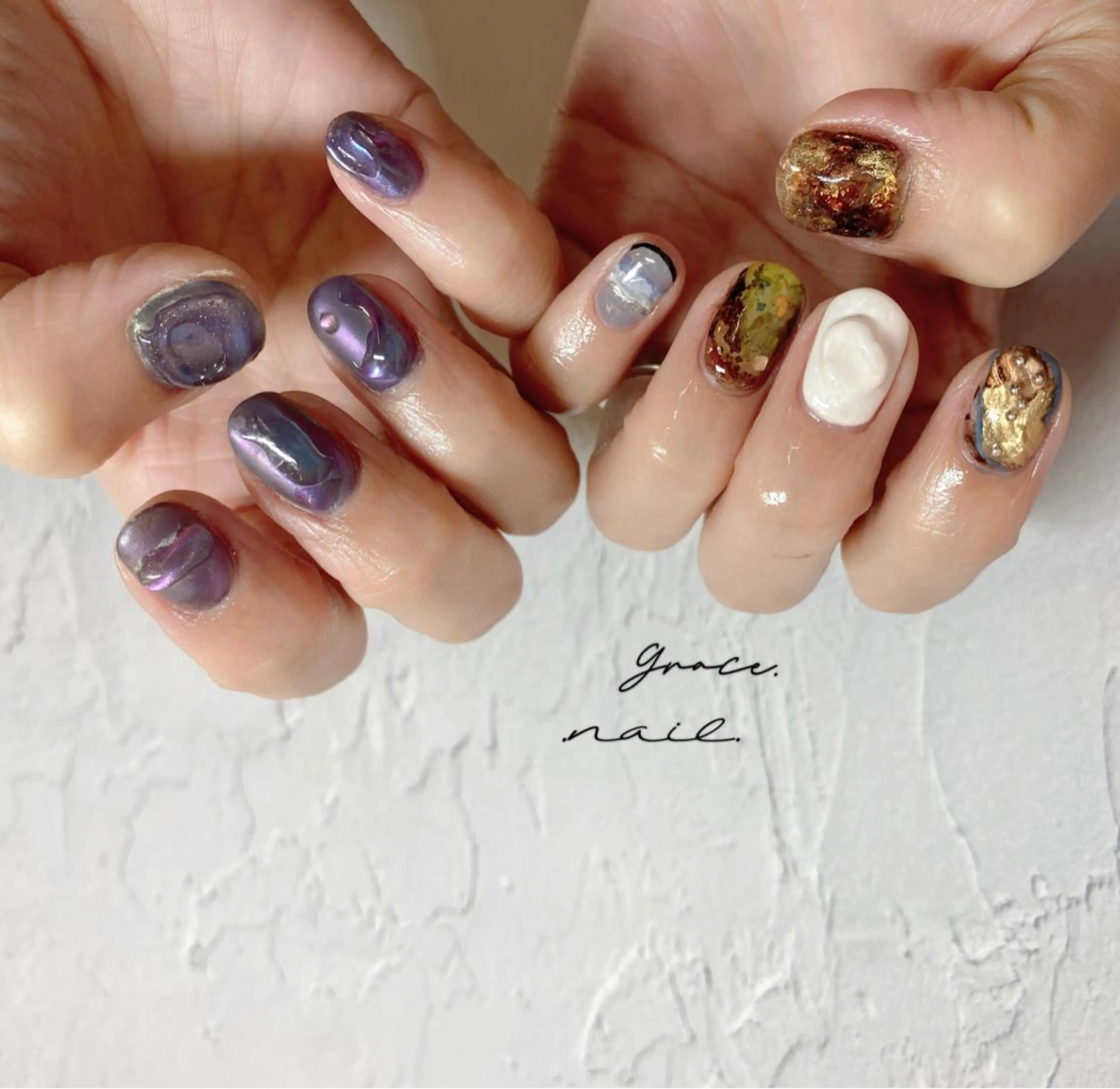 ネイル ハンドネイル ☆*｡Grace Nail｡*☆のネイルデザイン