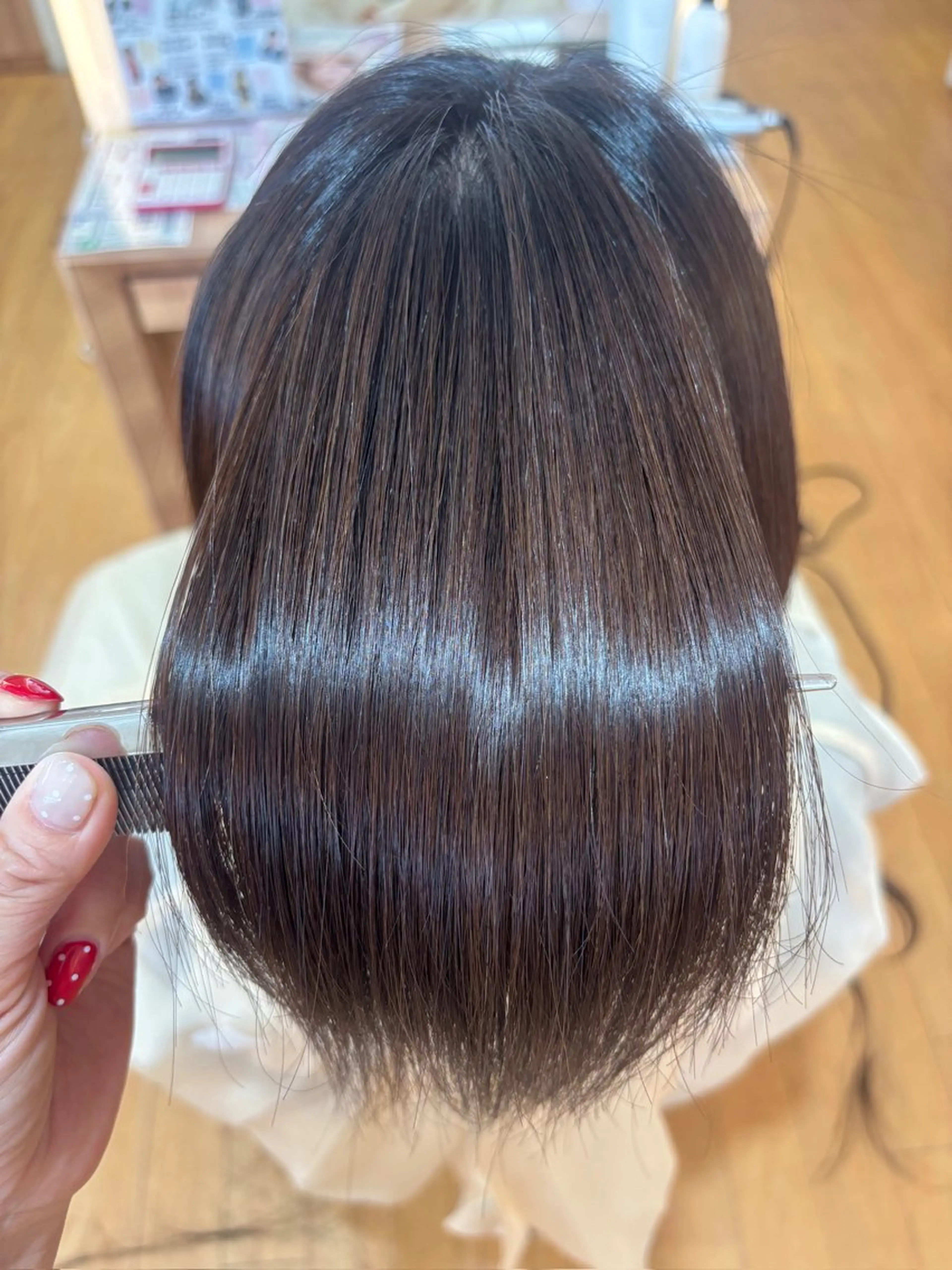 ミディアム 髪質改善カラー 清利あやなのヘアスタイル