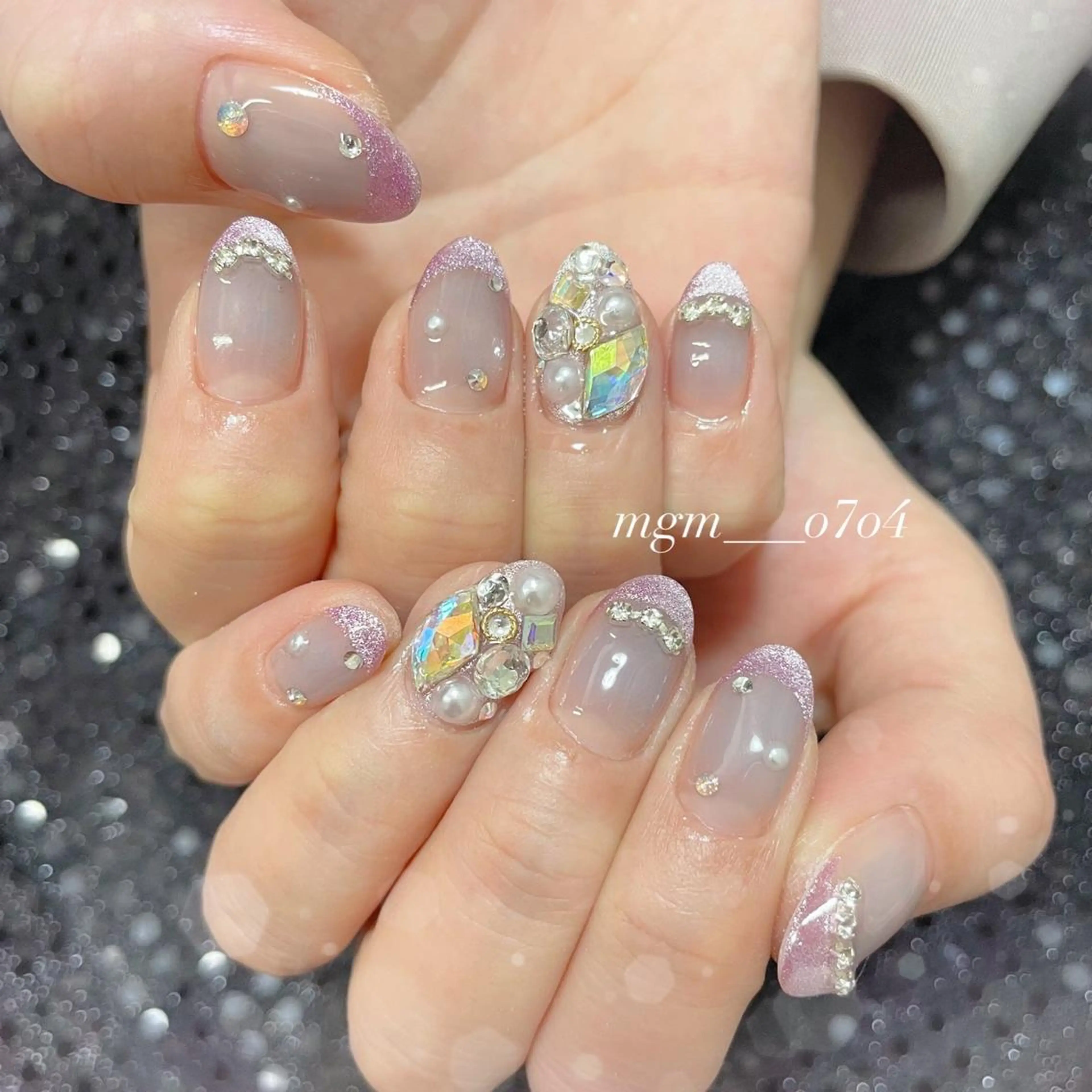 ネイル ハンドネイル ハンドケア MoON...❤︎ MeGuのネイルデザイン