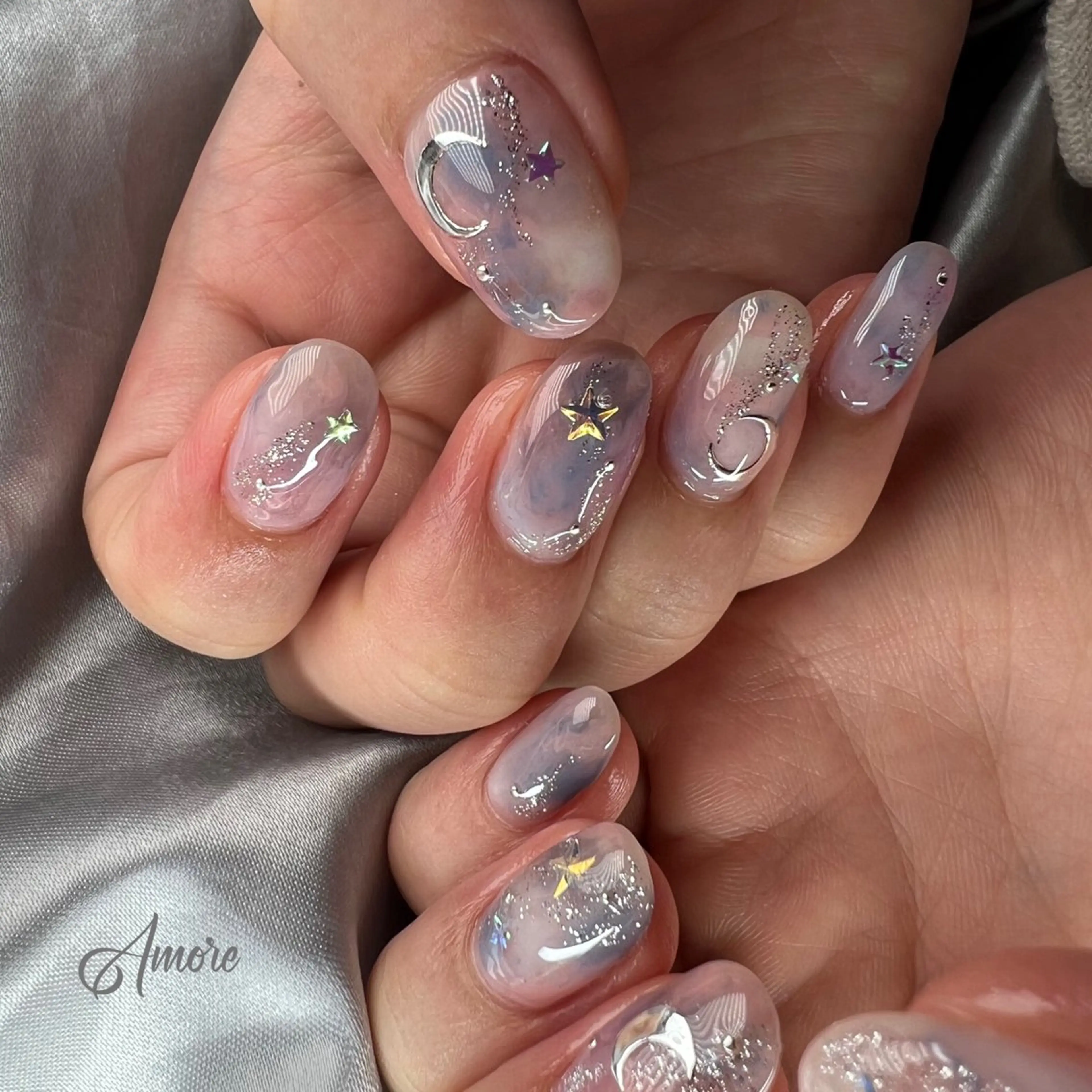 ネイル ジェルネイル 韓国ネイル パラジェル You kyehwaのネイルデザイン