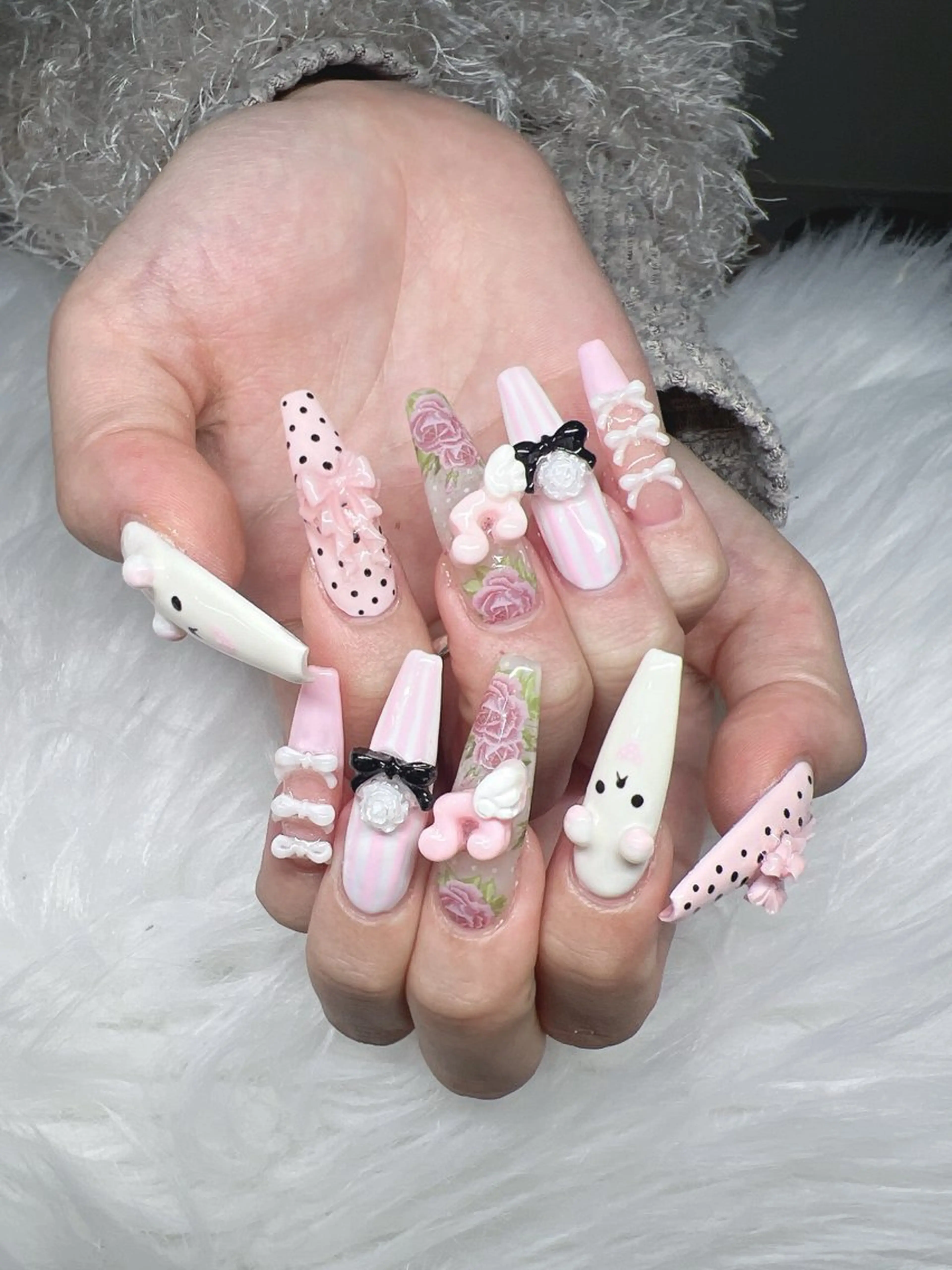 ネイル ハンドネイル Lee Nails チップ長さだし専門店のネイルデザイン