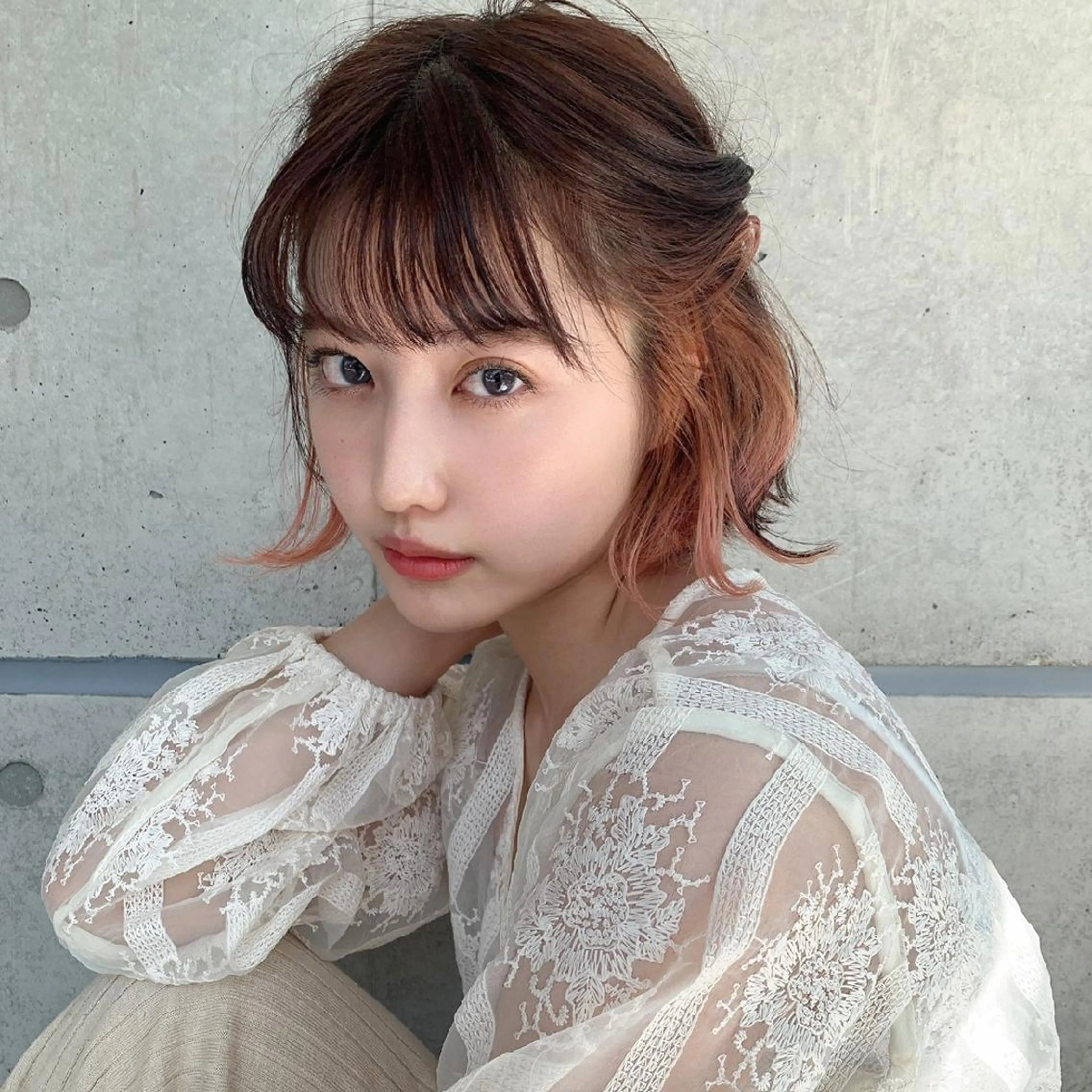 カラー 🤍💕ブリーチカラ ーAyaka💕🤍のヘアスタイル