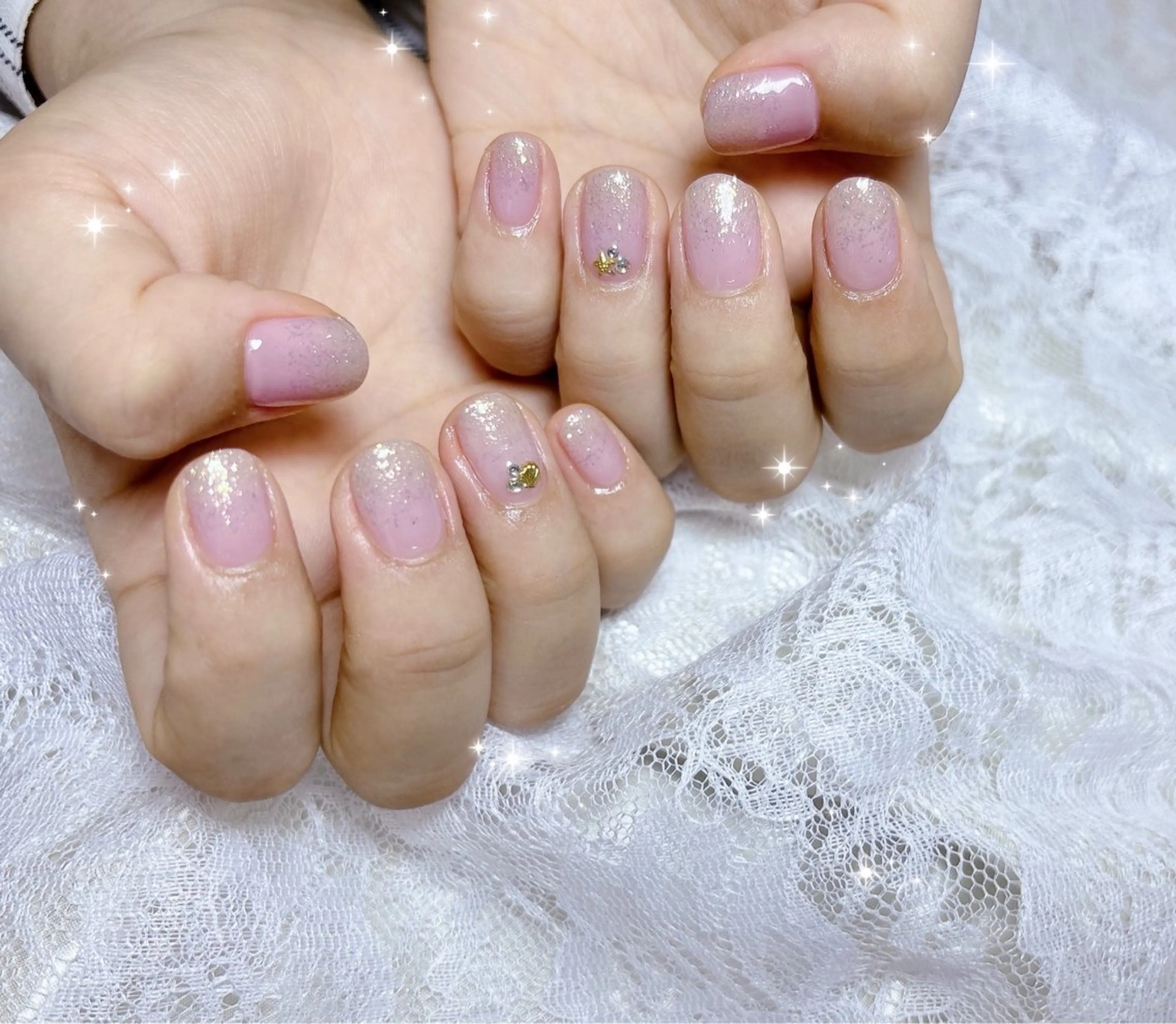 ネイル グラデーション 黄色 ハンドネイル FLARE NAIL フレアネイルのネイルデザイン
