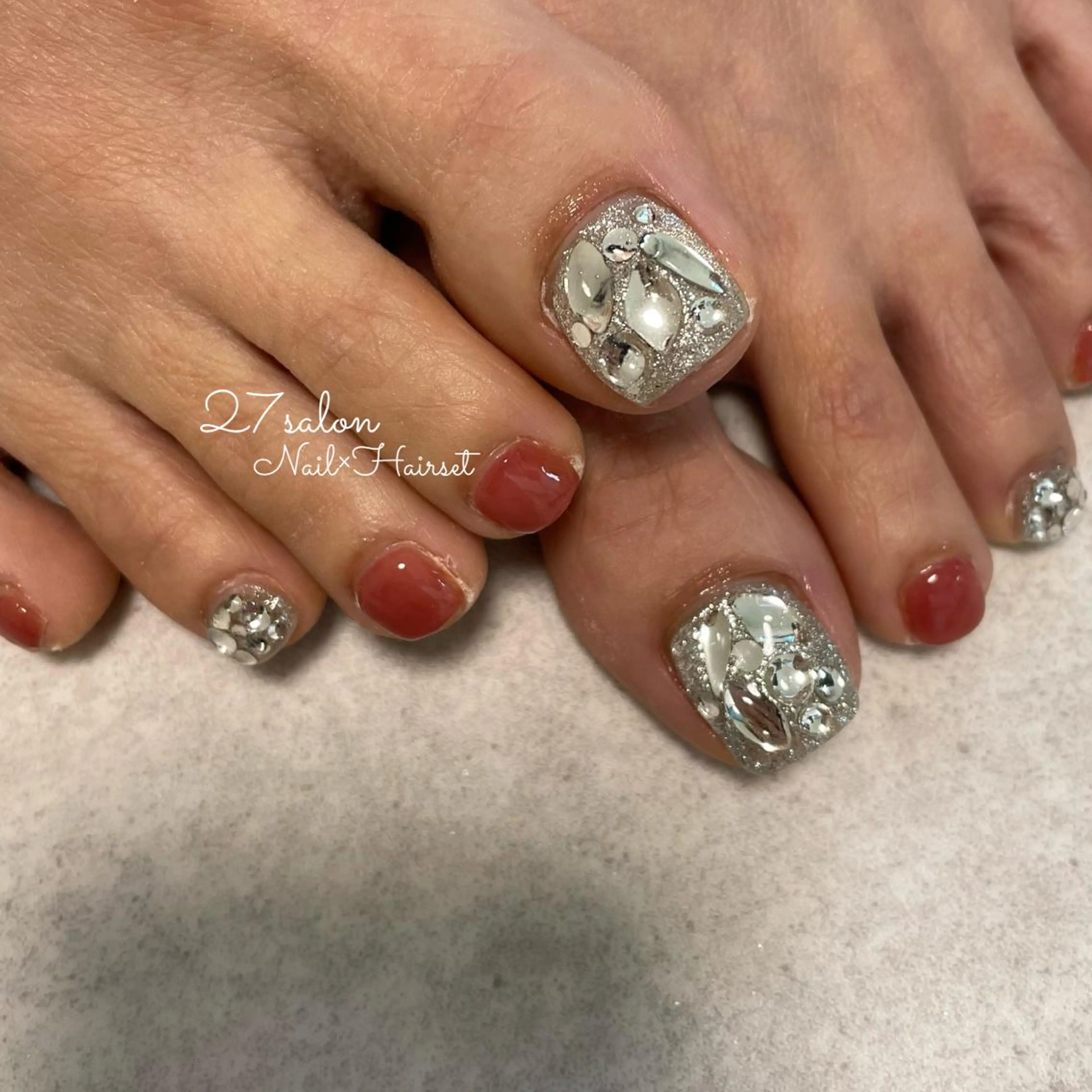 ネイル フットネイル 27salon yuinaのネイルデザイン