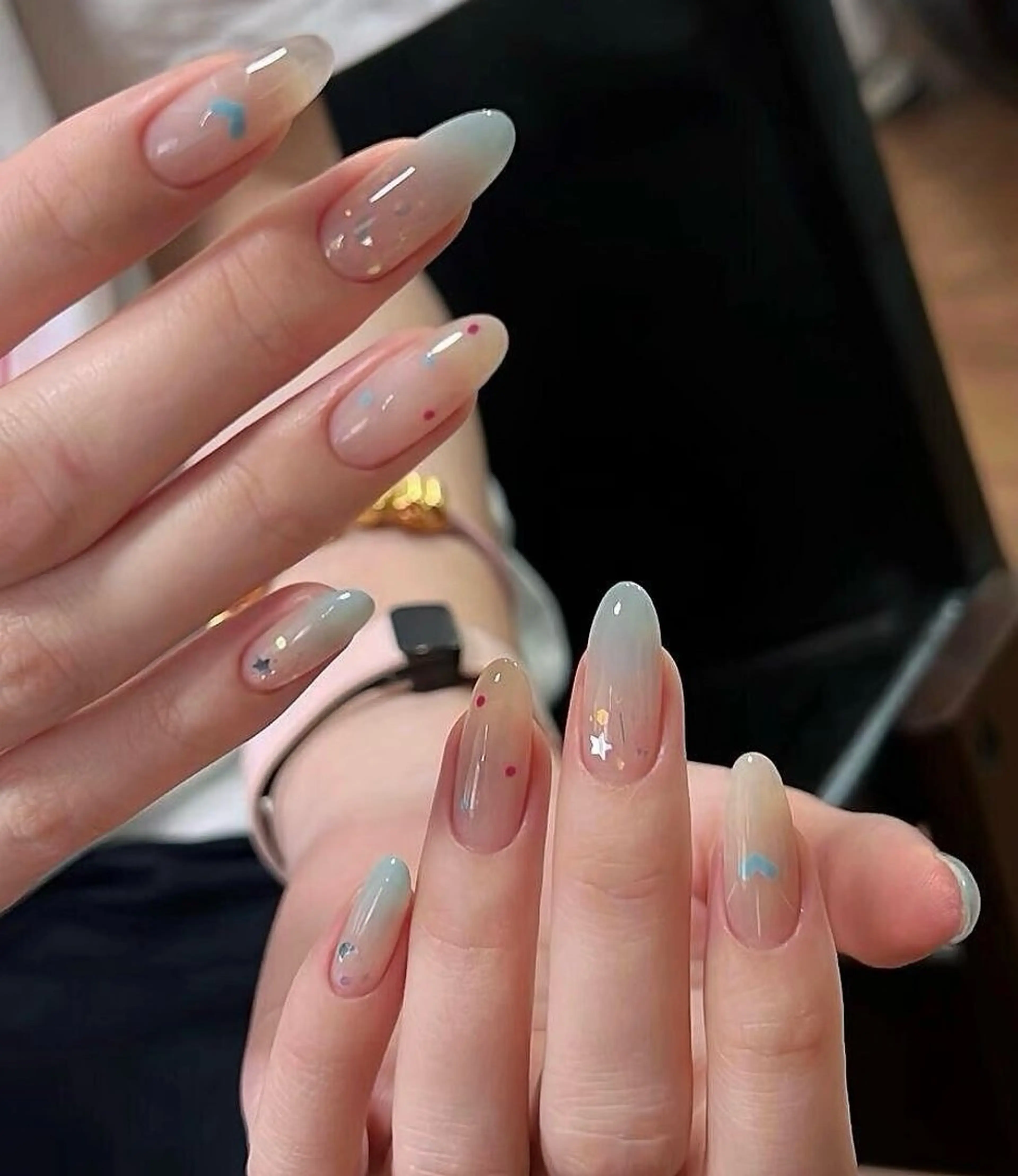 ネイル チークネイル 長さ出し フレンチネイル ガーリー 韓国ネイル sun nail池袋 モデル募集のネイルデザイン