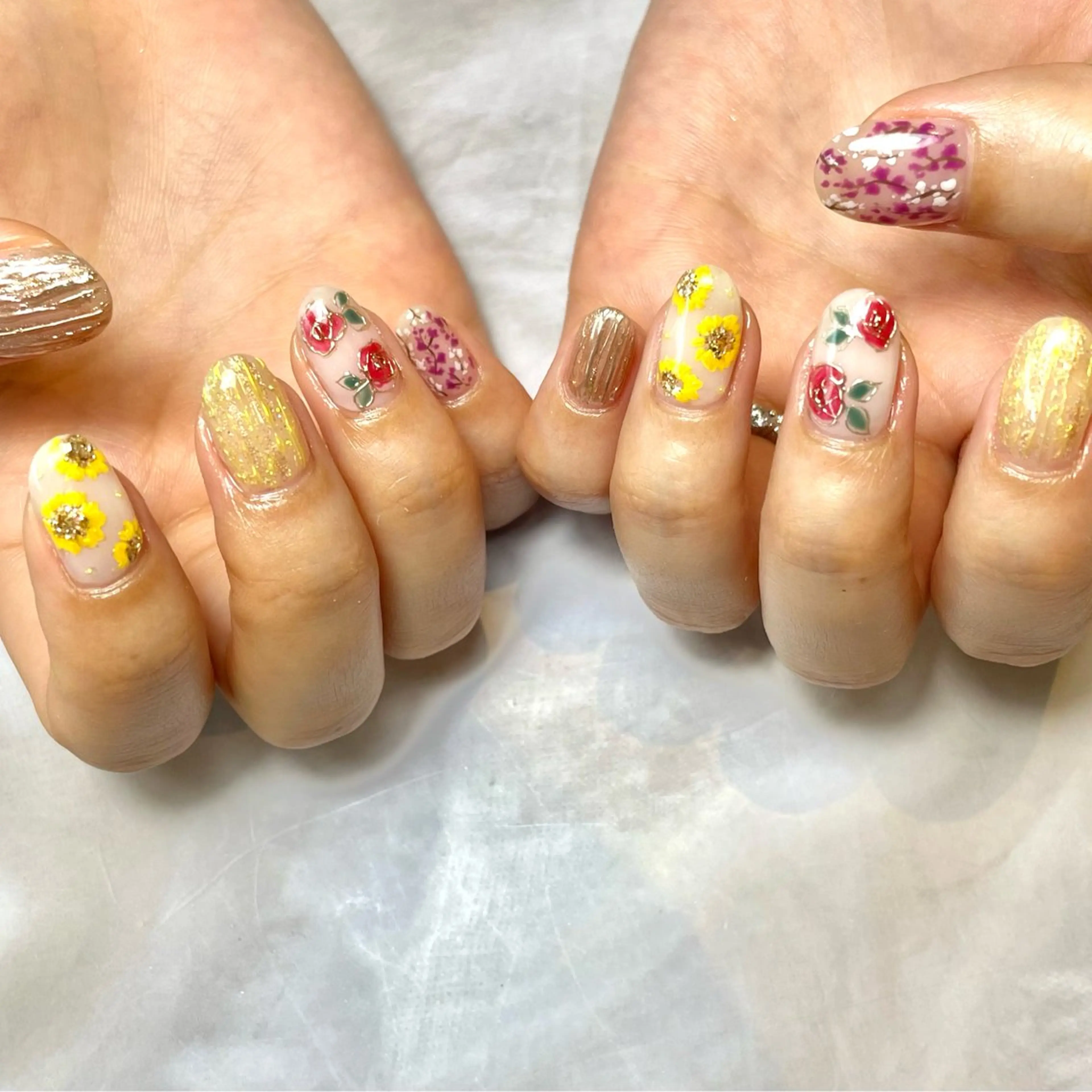 ネイル 持ち込み ハンドネイル Reflection marikoのネイルデザイン