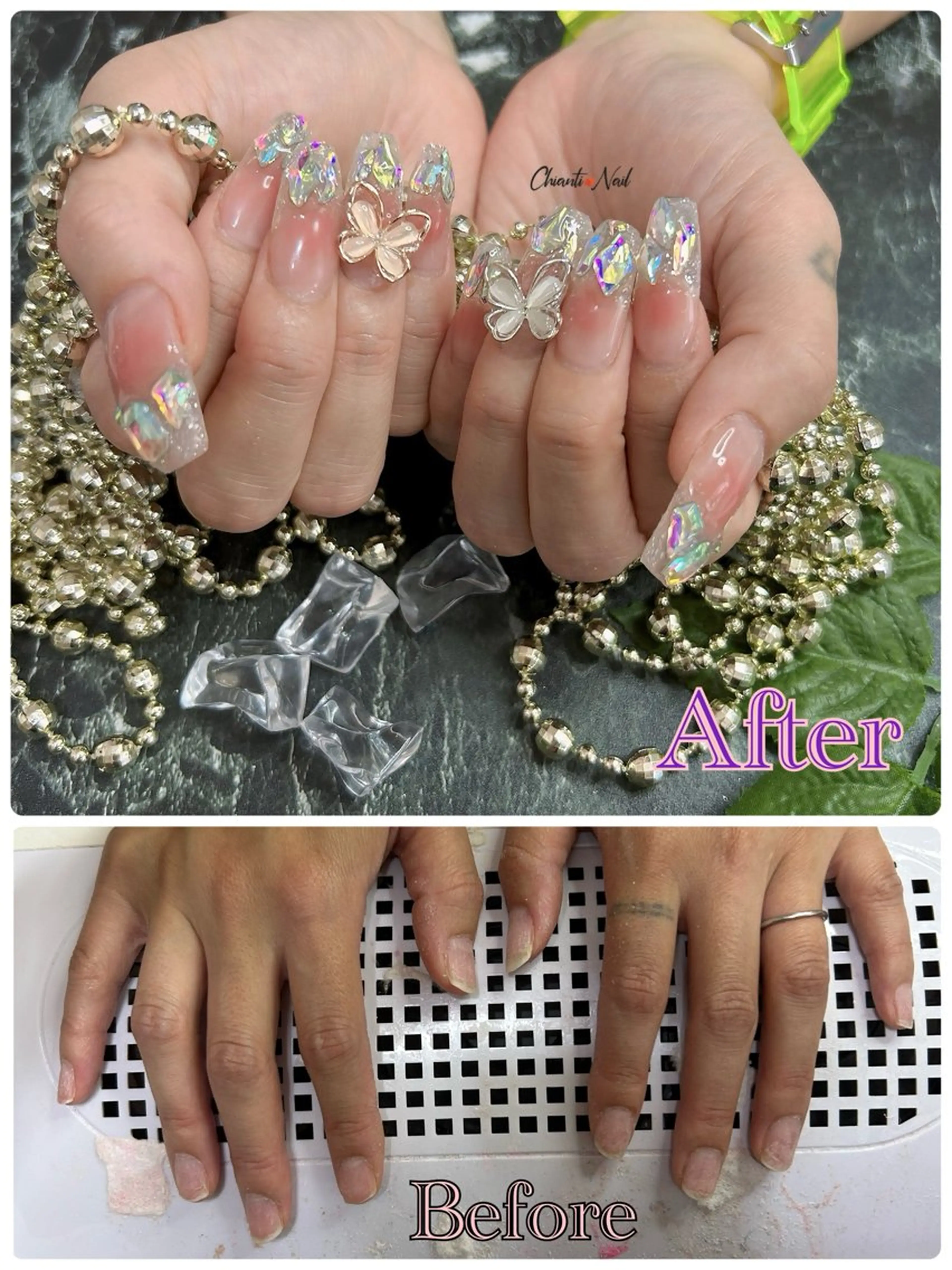 ネイル 長さ出し 持ち込み Chianti Nailのネイルデザイン