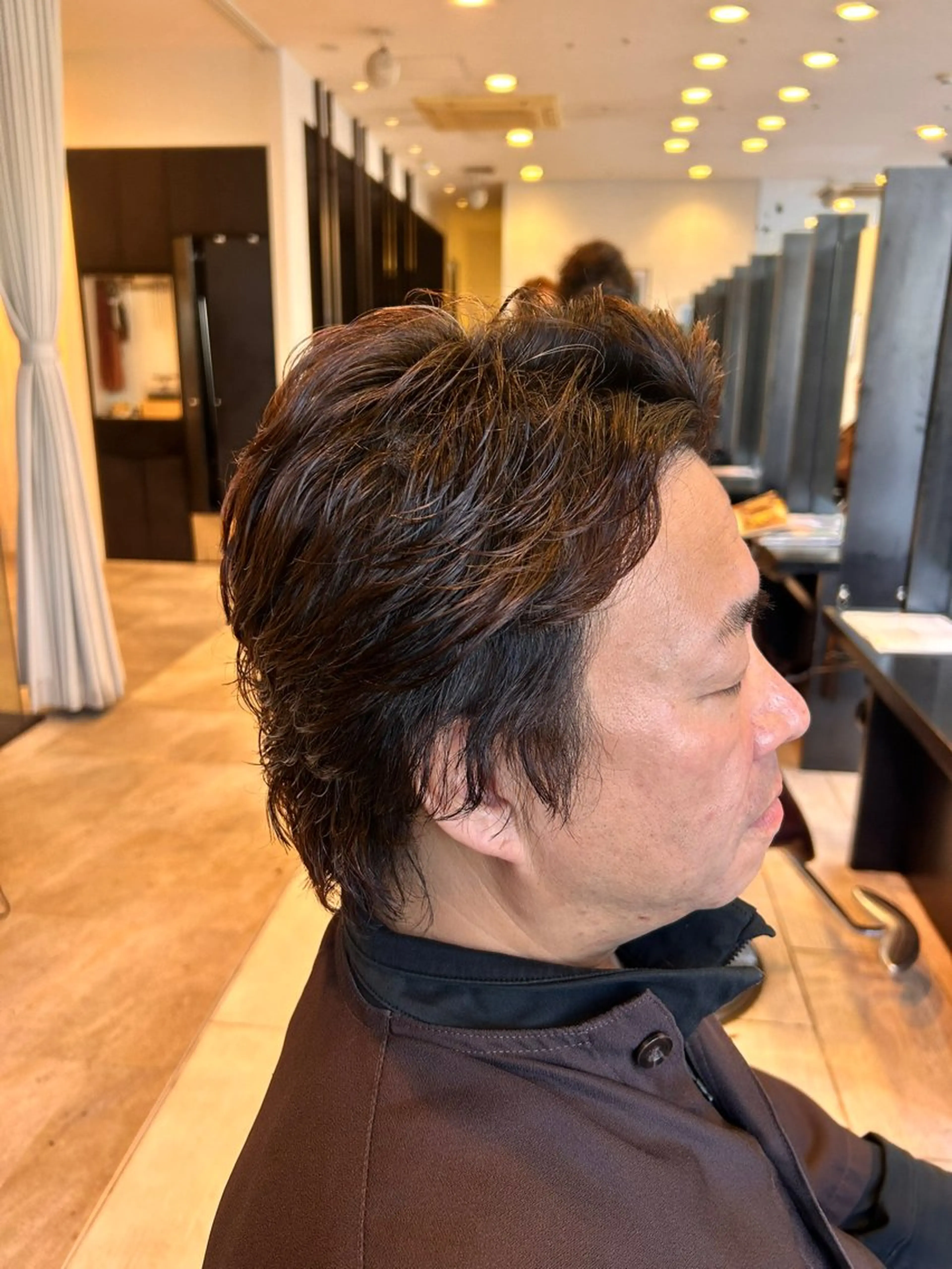 ショート パーマ メンズ カット パーマ EARTH大宮宮原店所属・ri kuのヘアスタイル
