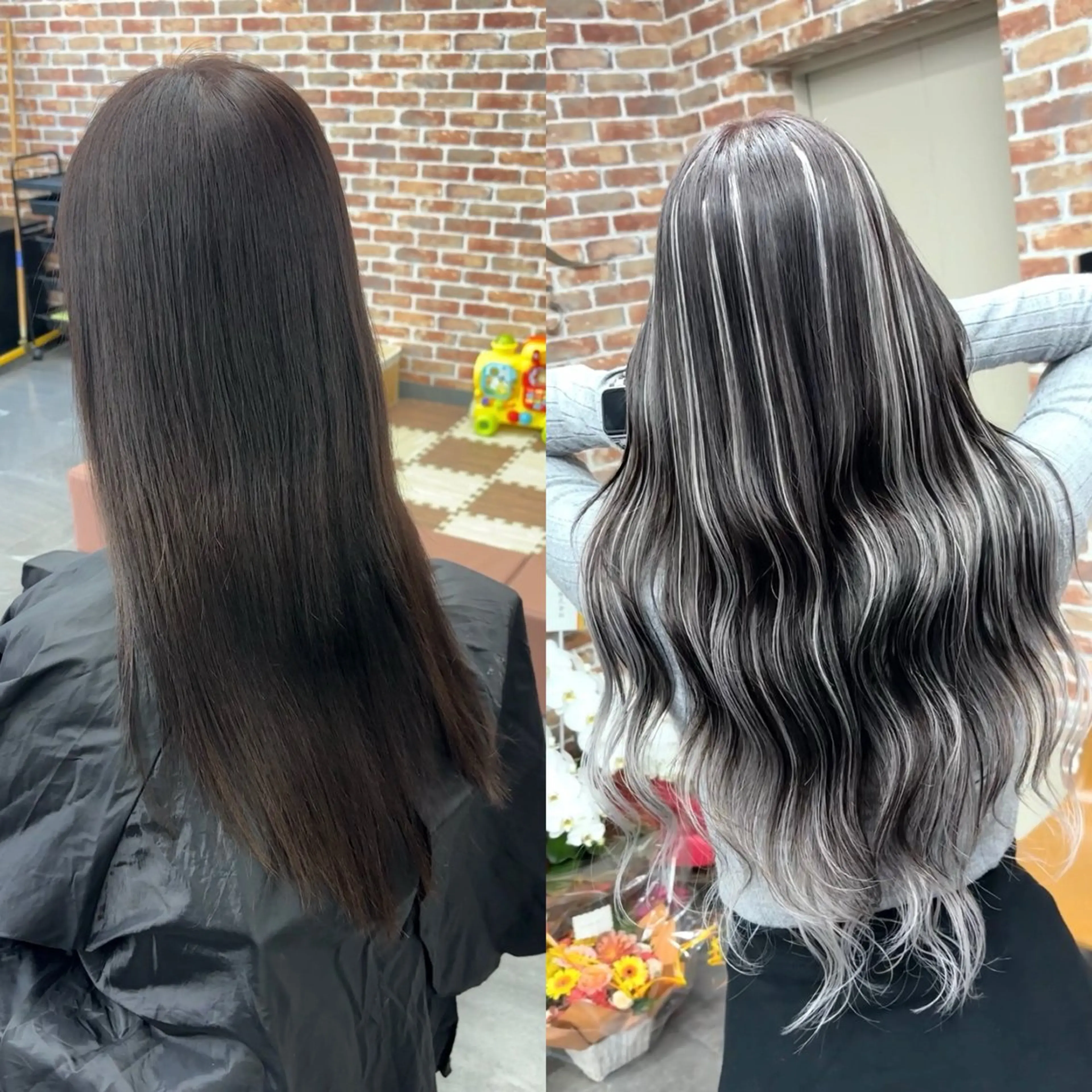 ロング カラー エクステ ギャルの革命児 秀斗のヘアスタイル