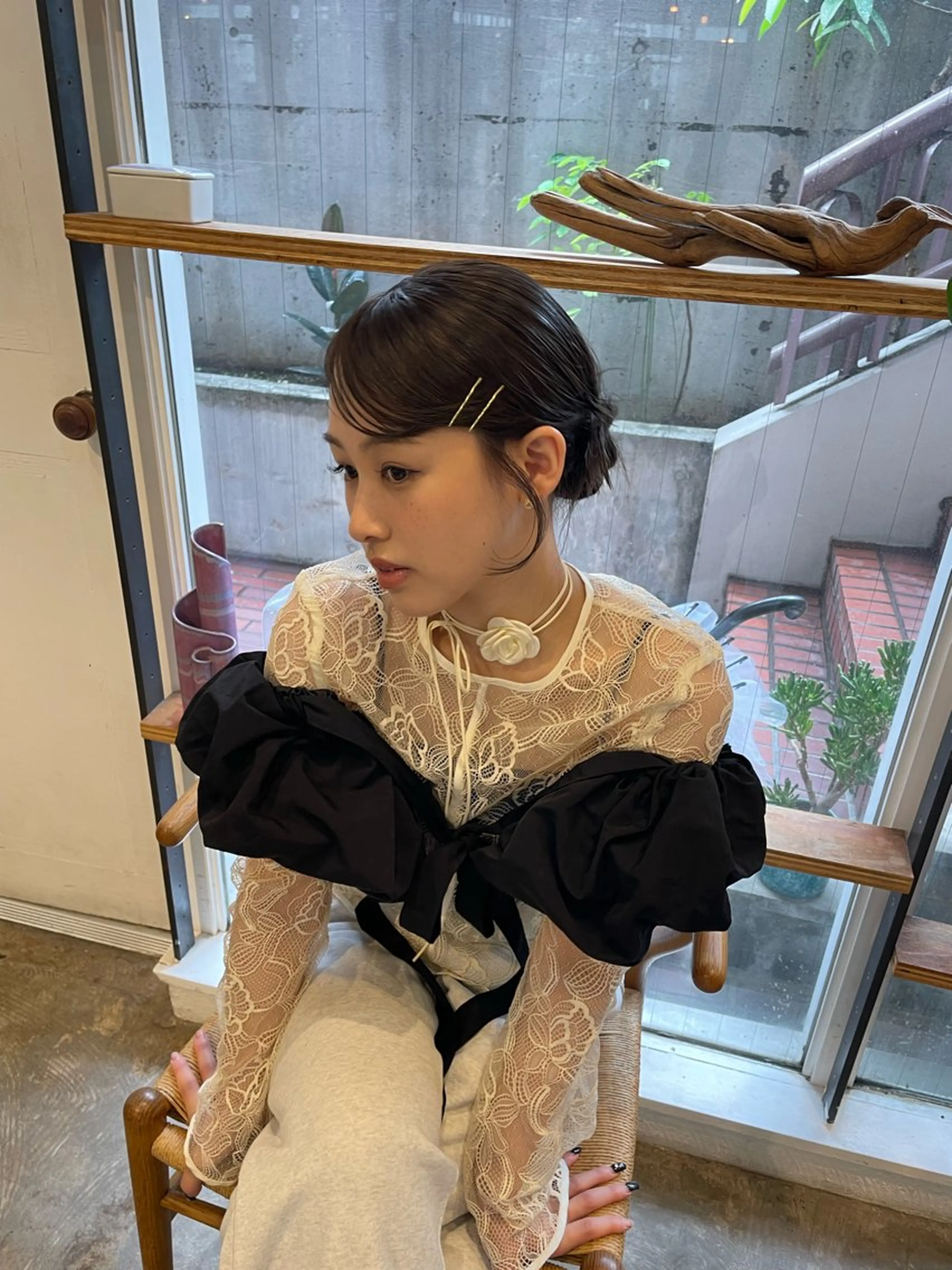 ミディアム ヘアアレンジ SAN所属・cut無料/レイヤー momoha🐰🪡のヘアスタイル