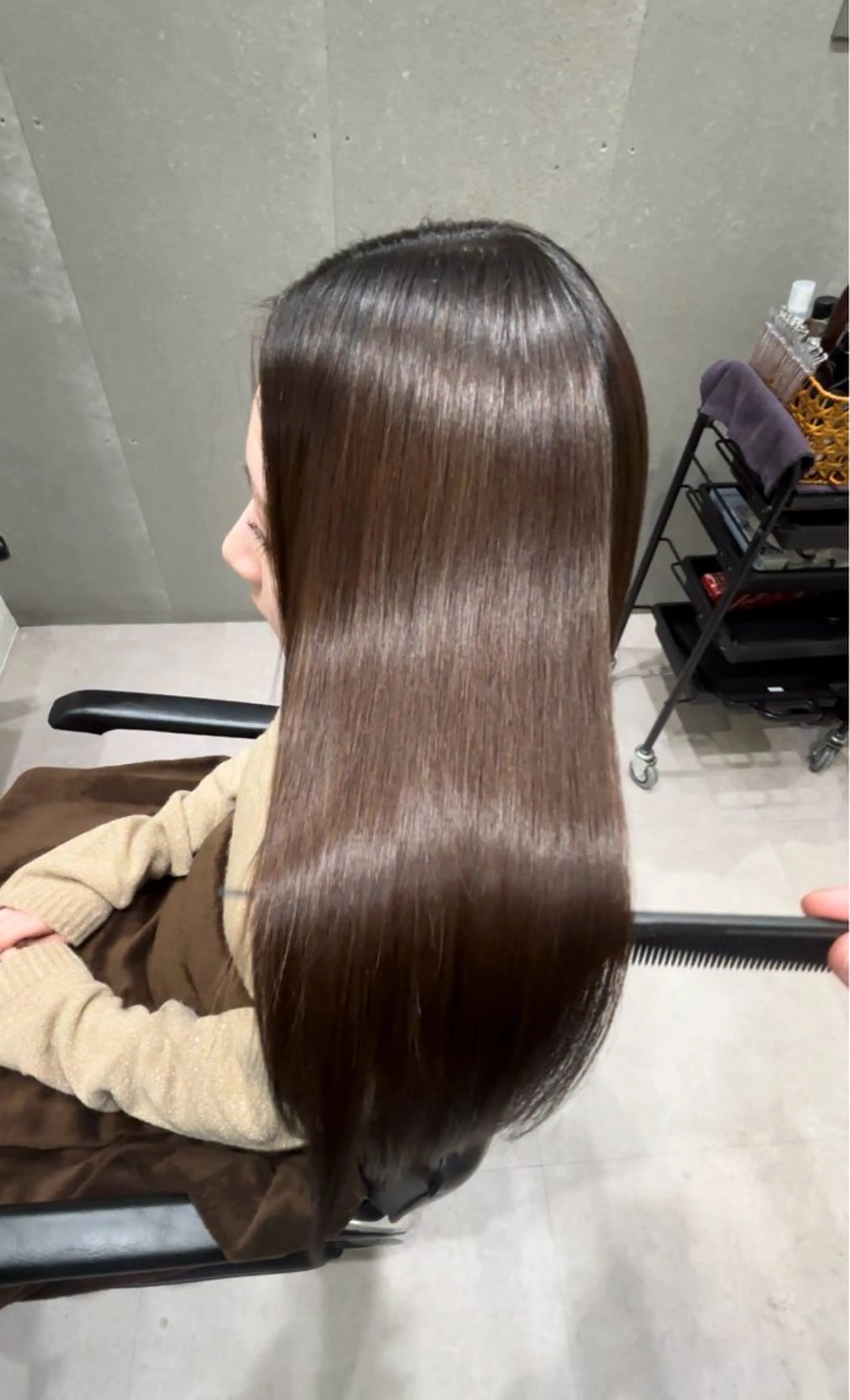 セミロング トリートメント トリートメント ヘッドスパ 髪質改善ヘアケア 艶髪特化/上田のヘアスタイル