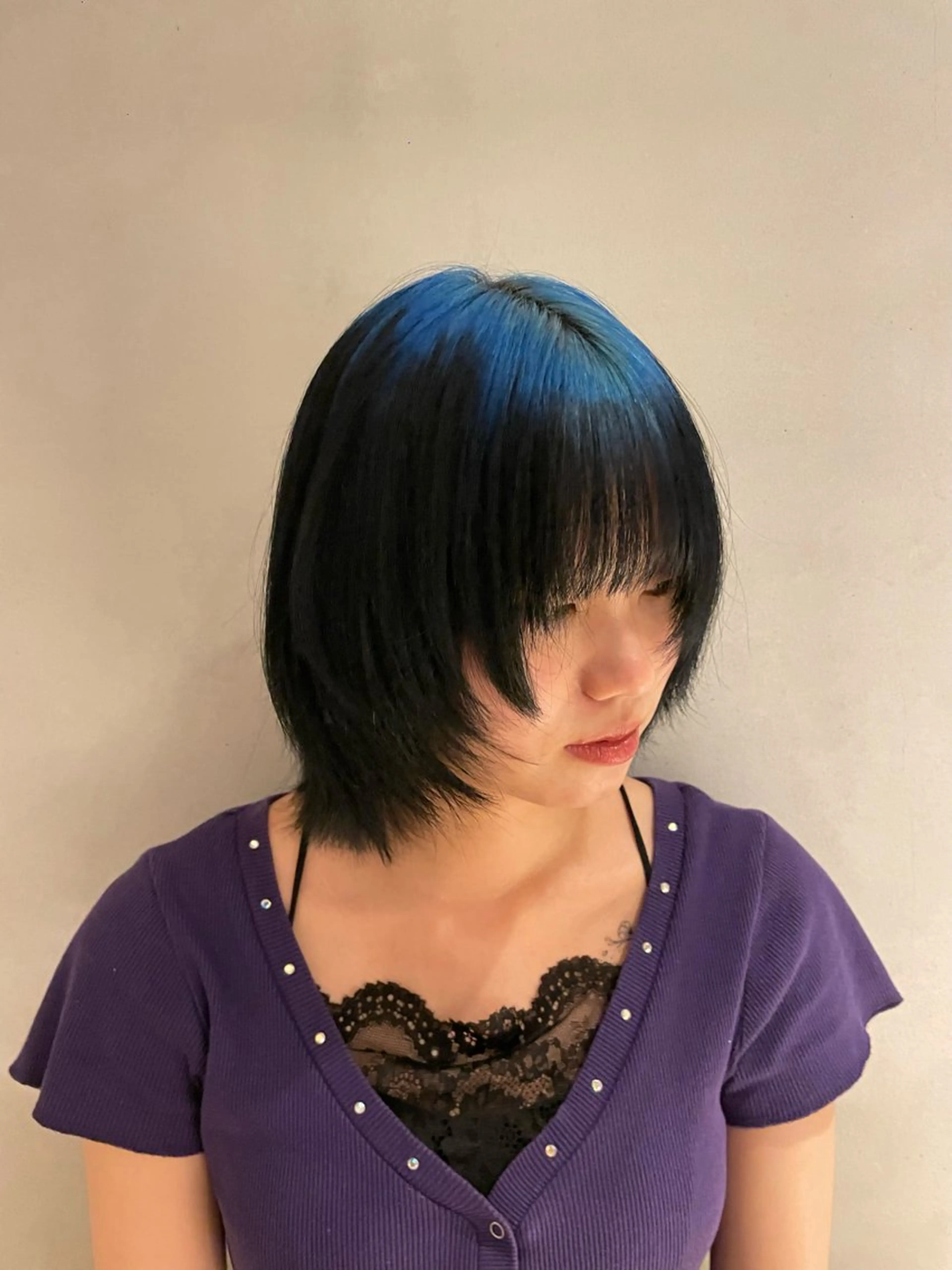 ミディアム カラー ヘアカラー ハイトーン/メンズ/ デザイン/梅田/ミユのヘアスタイル