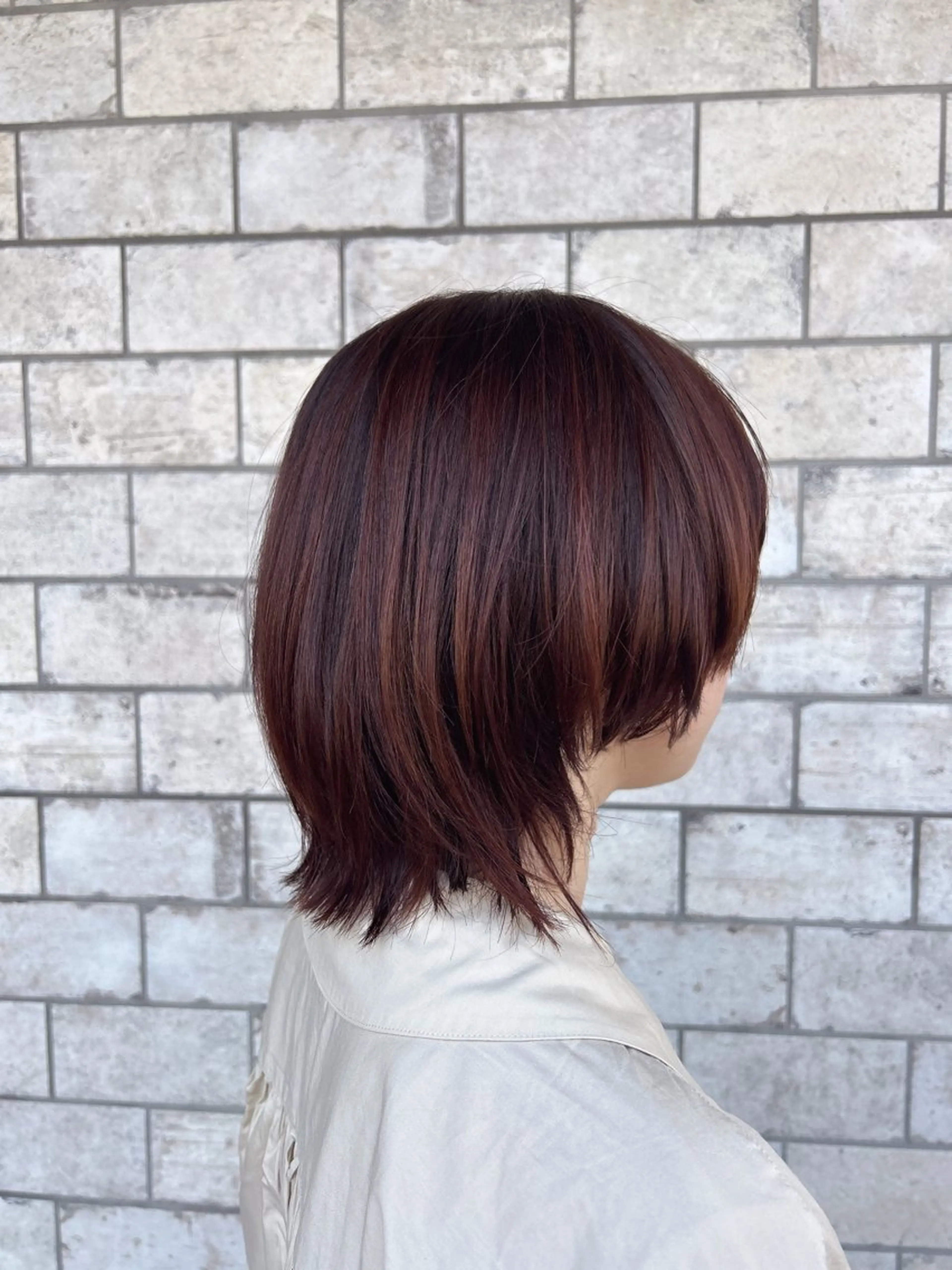 ミディアム カラー 村松 美月のヘアスタイル