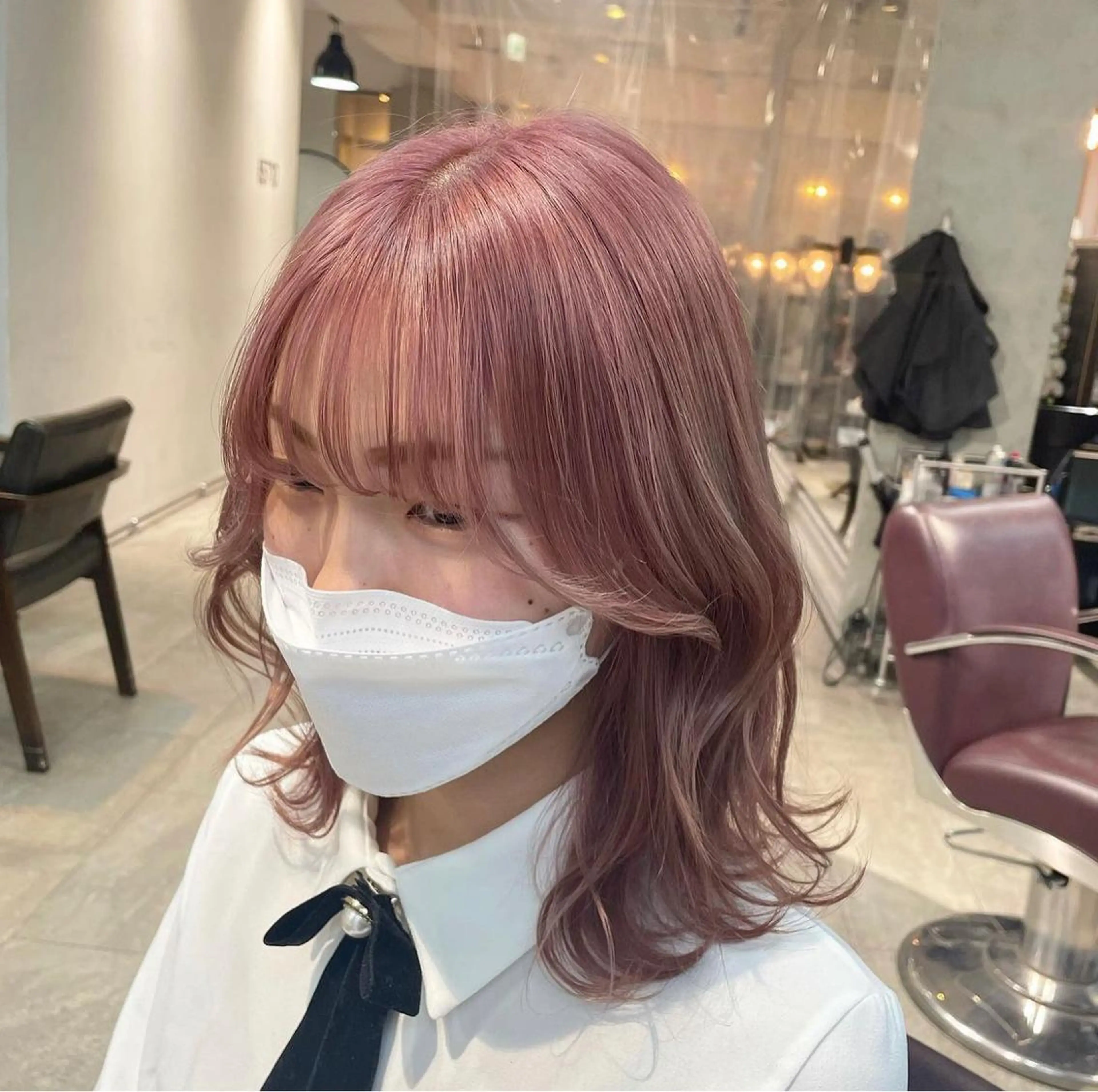 セミロング カラー ヘアアレンジ ヘアカラー 🌹TikTok４万 ﾌｫﾛﾜｰ🌹AKIのヘアスタイル