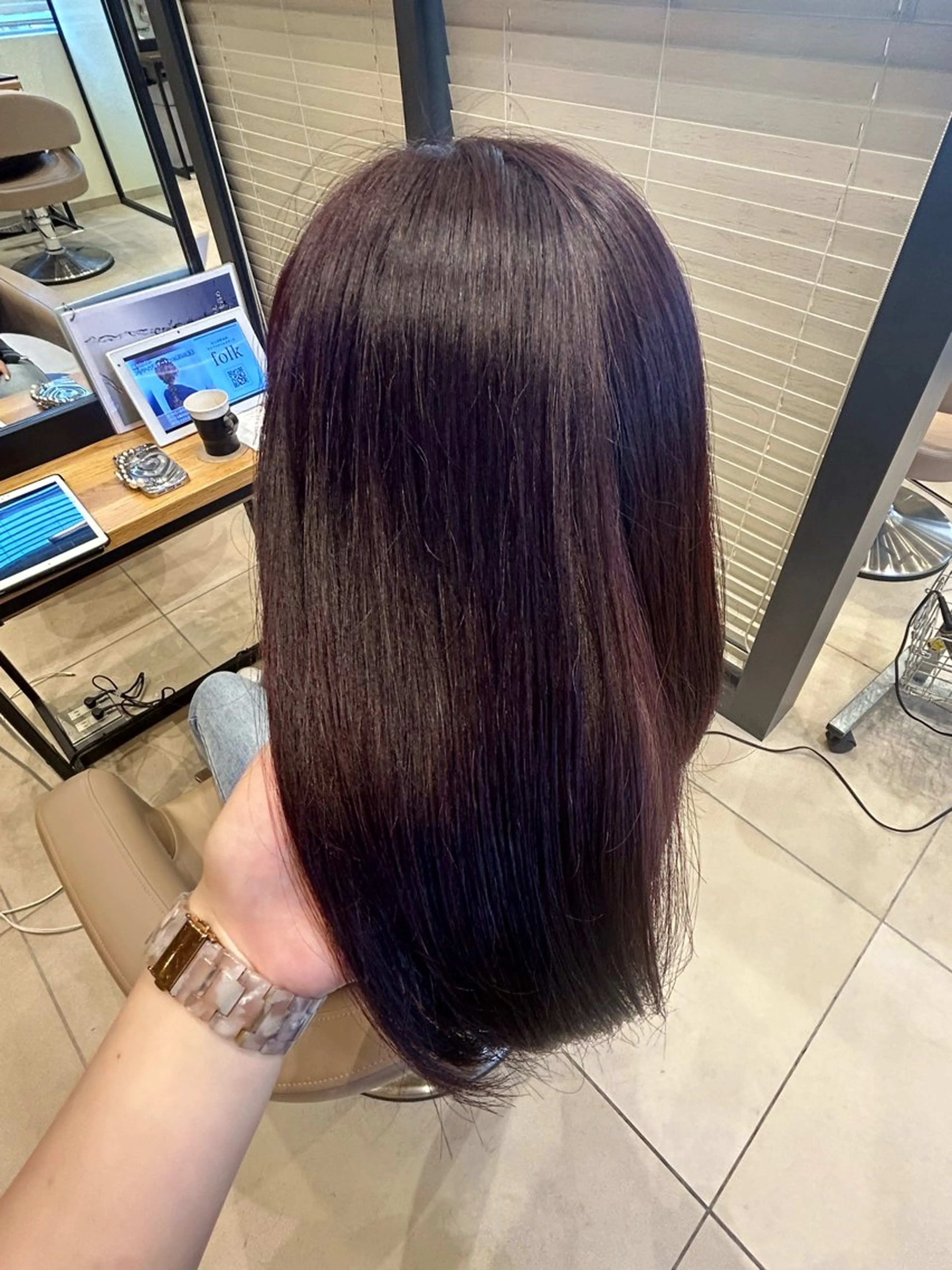 ミディアム 🐰ྀིあやの ハイトーン🧁ྀིのヘアスタイル