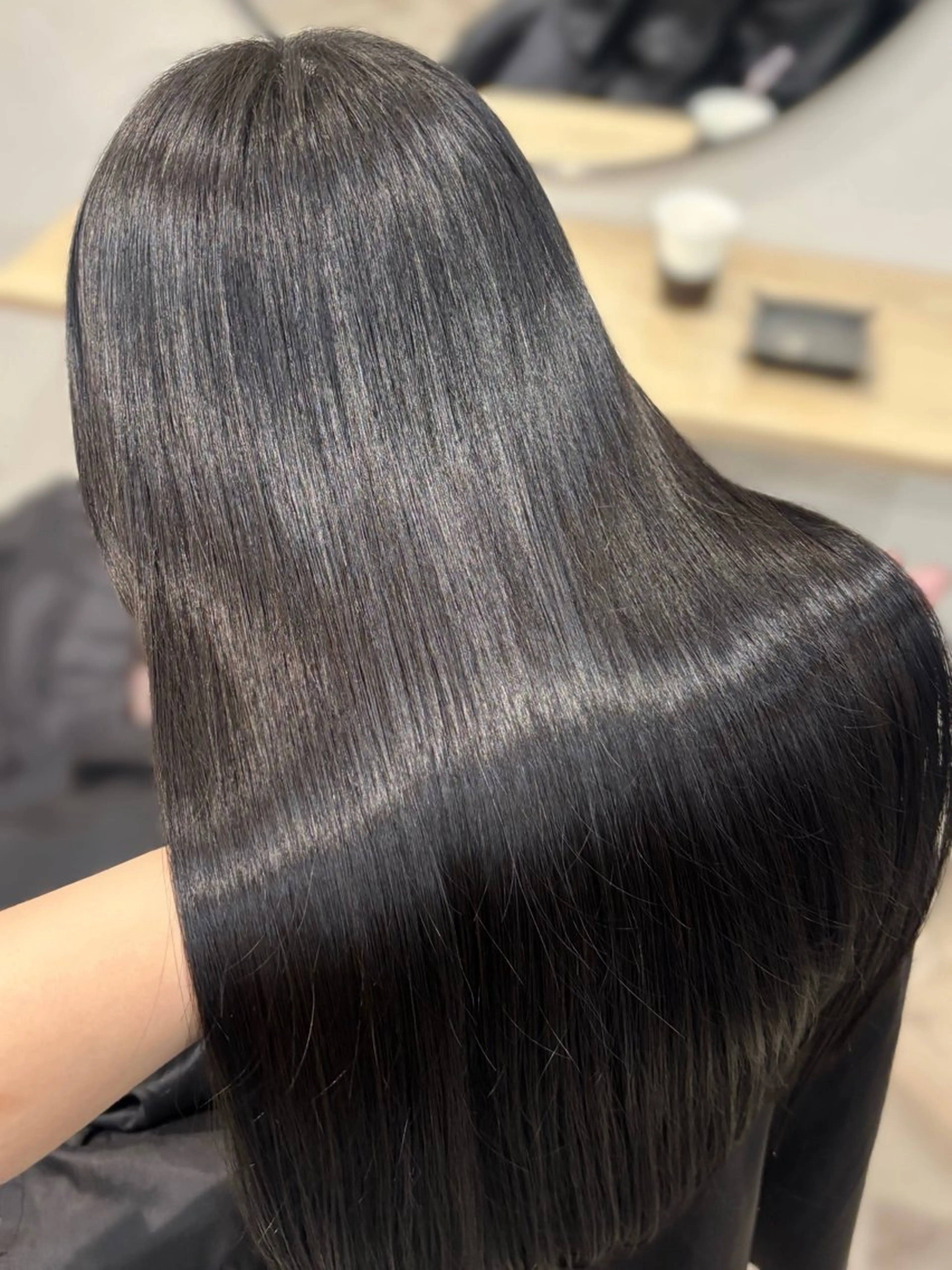 ロング カラー グレージュ カット ヘアカラー トリートメント CHAINON×FeM#所属・名駅/sHiHo/透 明感カラー✨🎀/のヘアスタイル