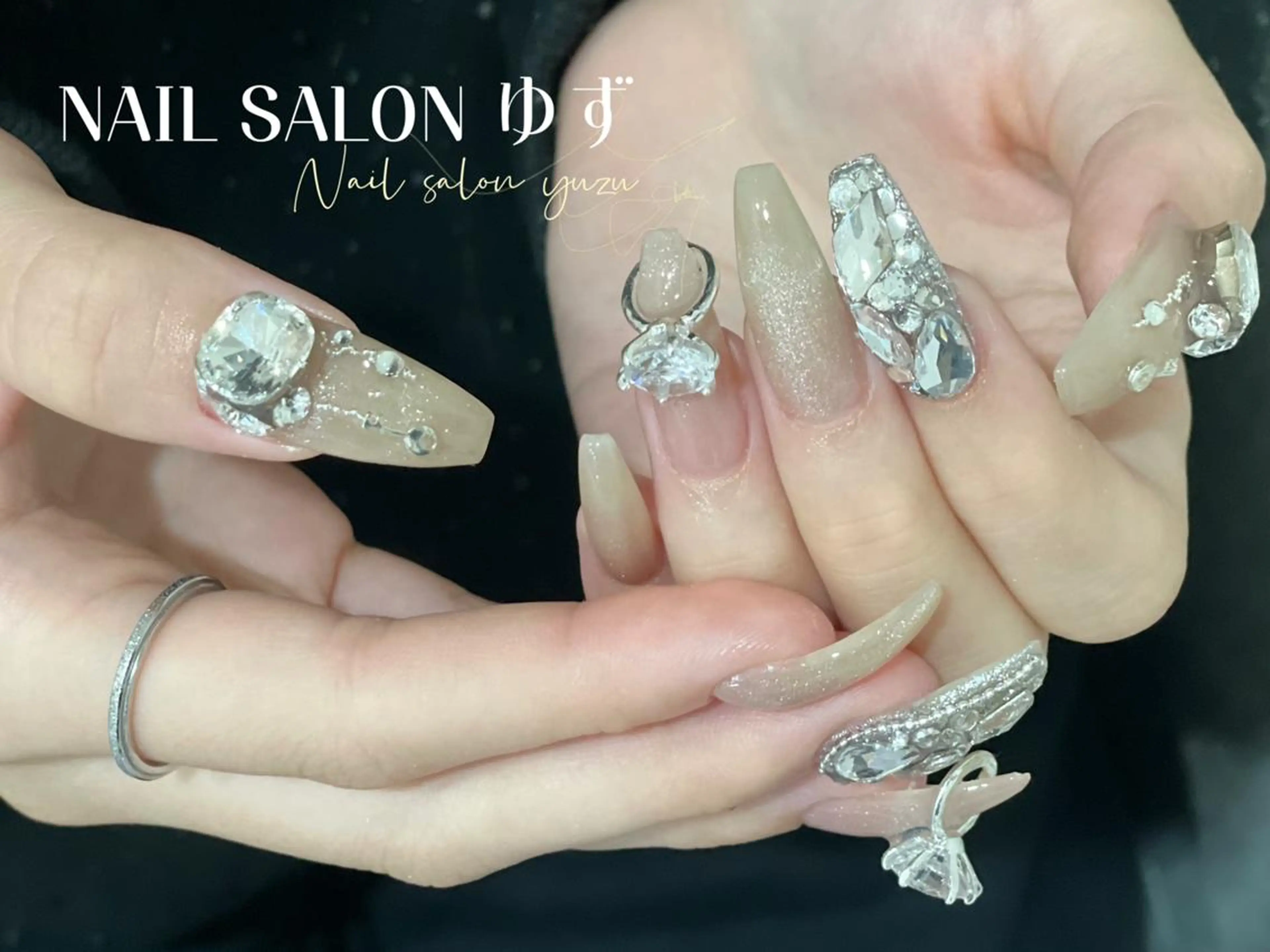 ネイル 長さ出し ハンドネイル ハンドケア MAKI💚💚💚 秋葉原.のネイルデザイン