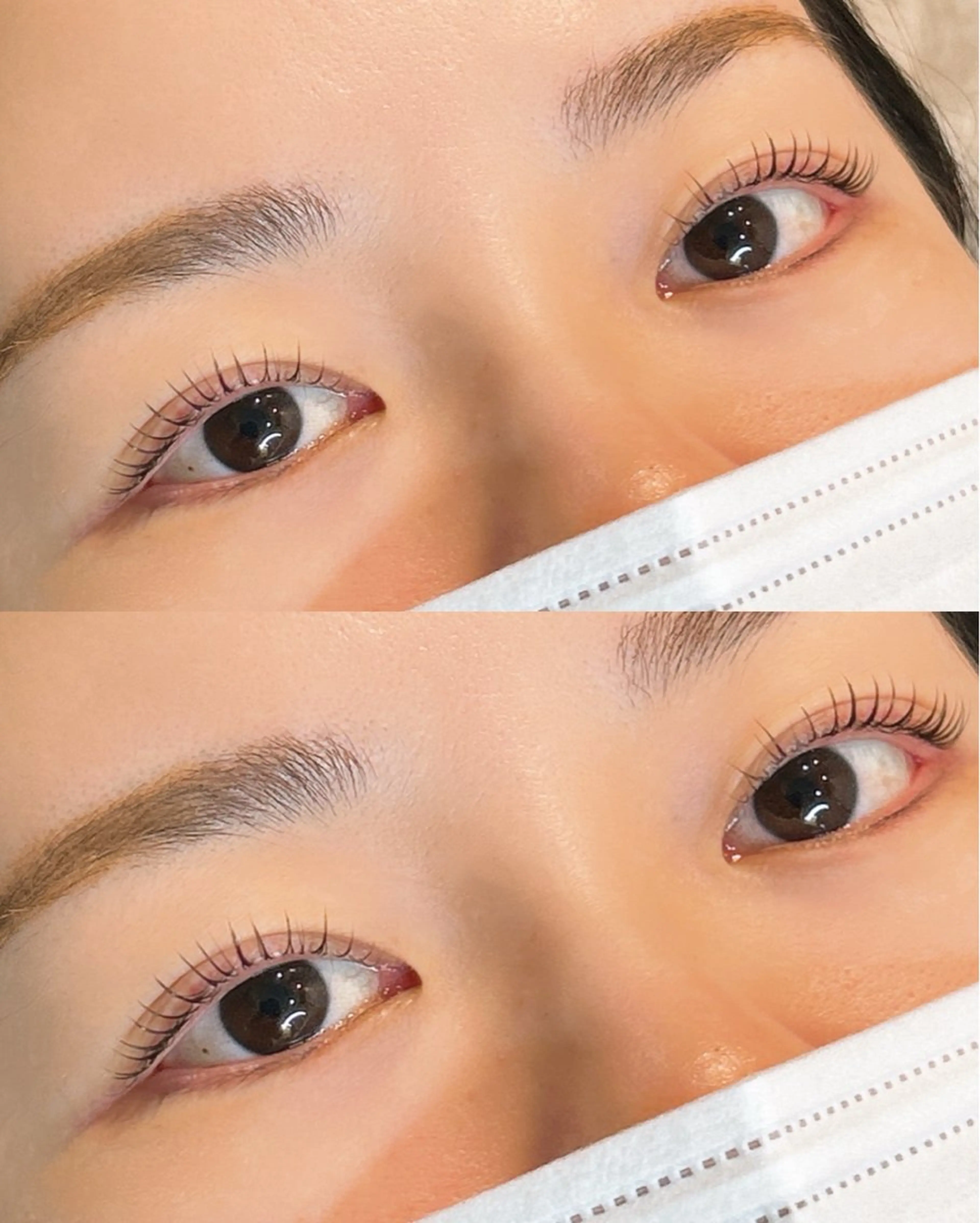 マツエク・マツパ 束感まつ毛 パリジェンヌラッシュリフト 一重×まつ毛パーマ マツパ and me 月島店 アイリストchiyoの眉毛・アイブロウイメージ