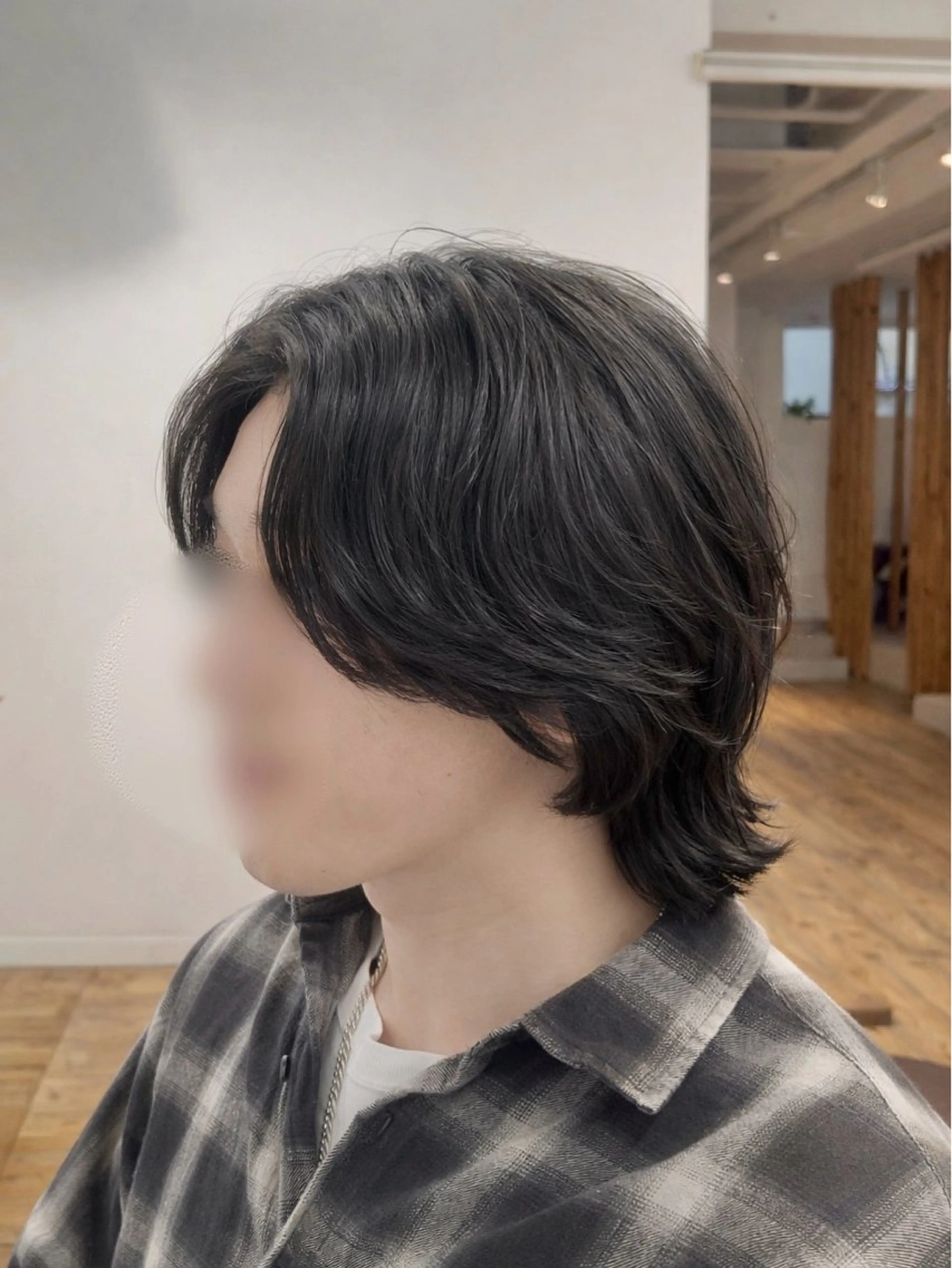 ミディアム パーマ メンズ ボブ カット Koki/ メンズ特化のヘアスタイル