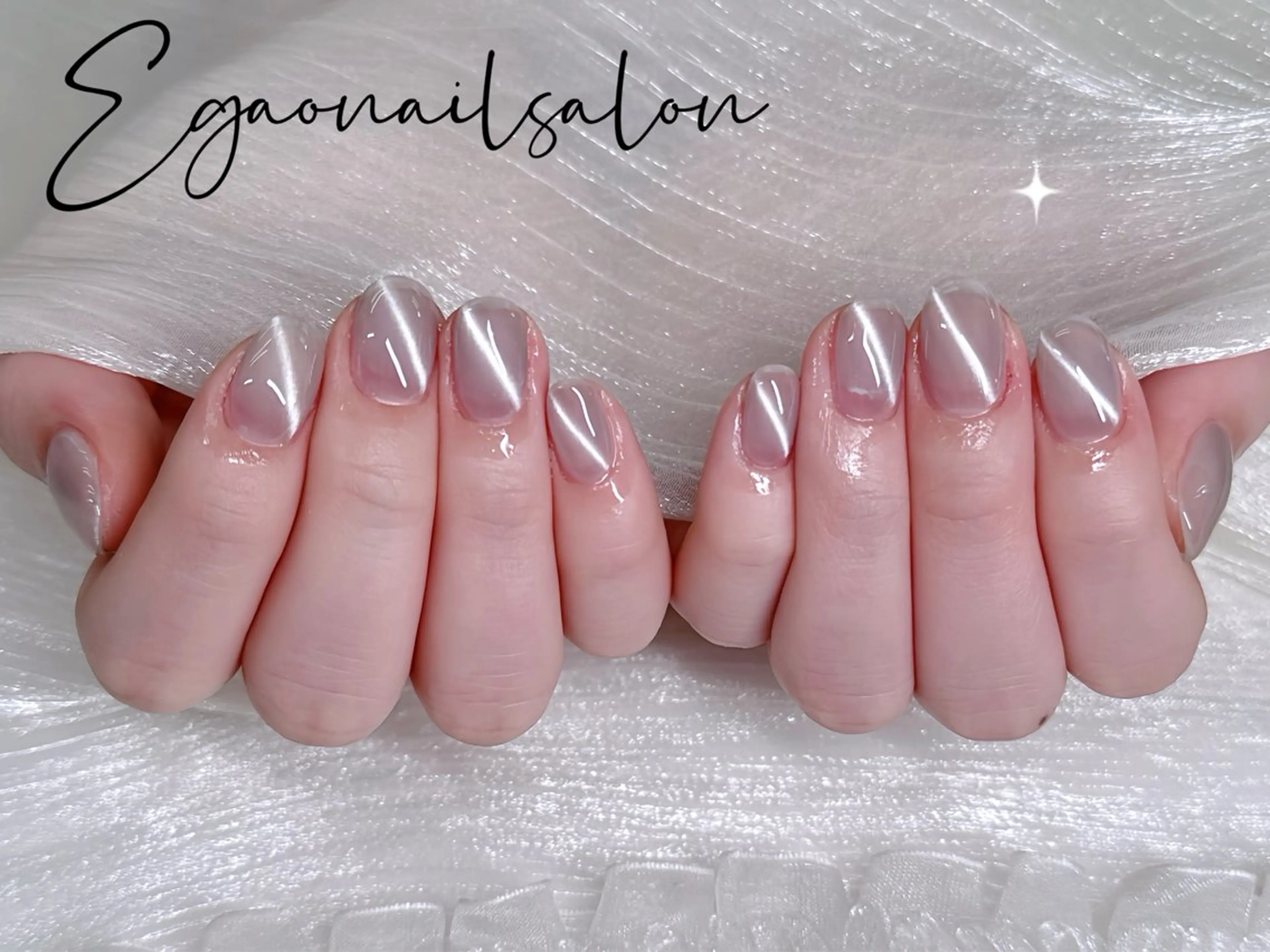 ネイル マグネットネイル シンプルネイル ハンドネイル Egao Nail Salonのネイルデザイン